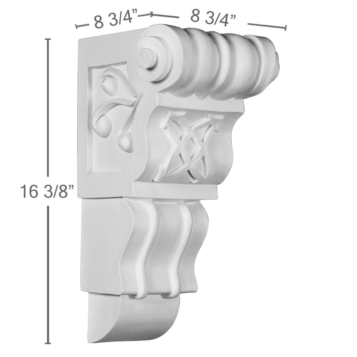 Ekena Millwork COR09X09X16CO corbels - View #2