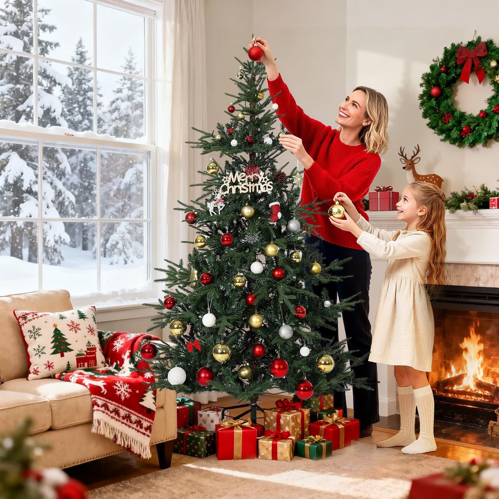 Qeetex JXNAG-PHK-34YK8VLX Artificial-Christmas-Trees - View #4