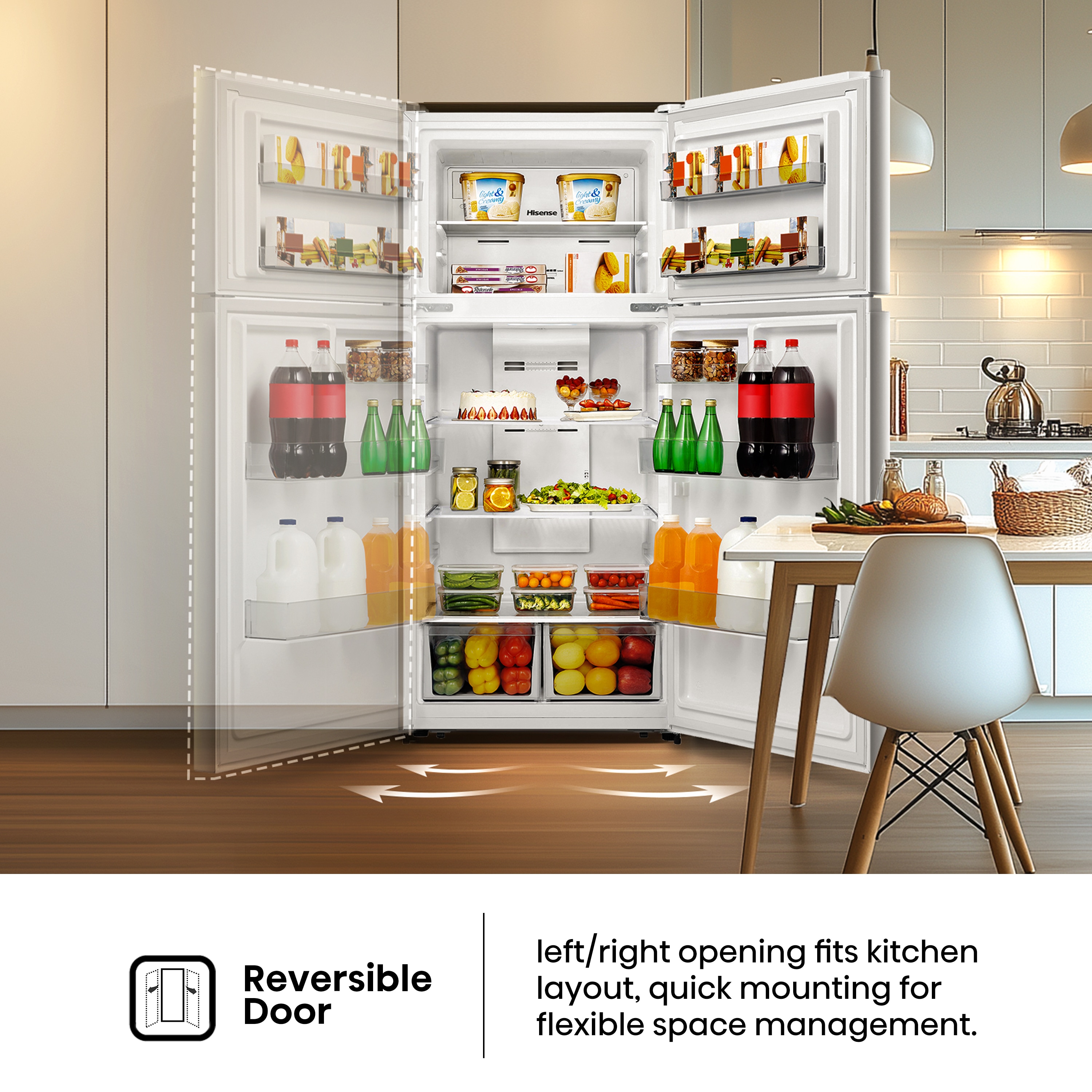 Hisense HRT180N6AWE Top-Freezer-Refrigerators - View #17