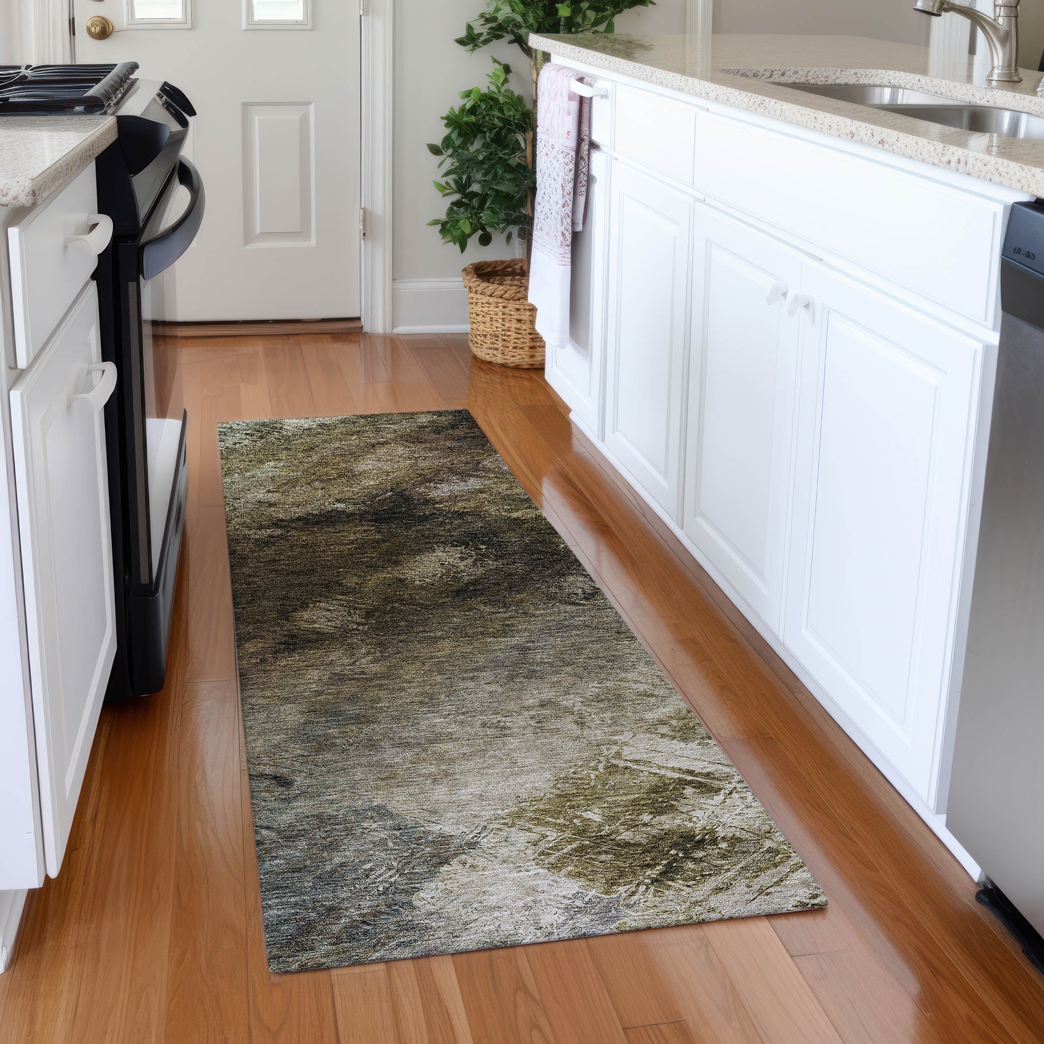 Addison Rugs ACN590CH2X8 Chantille ACN590CH 2 x 7 (ft) Polyester Chocolate Rectangular Indoor/Outdoor Geometric Moroccan Machine washable Runner rug