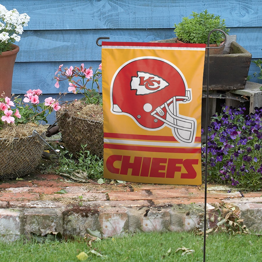 NFL Kansas City Chiefs Red Polyester Garden Flag