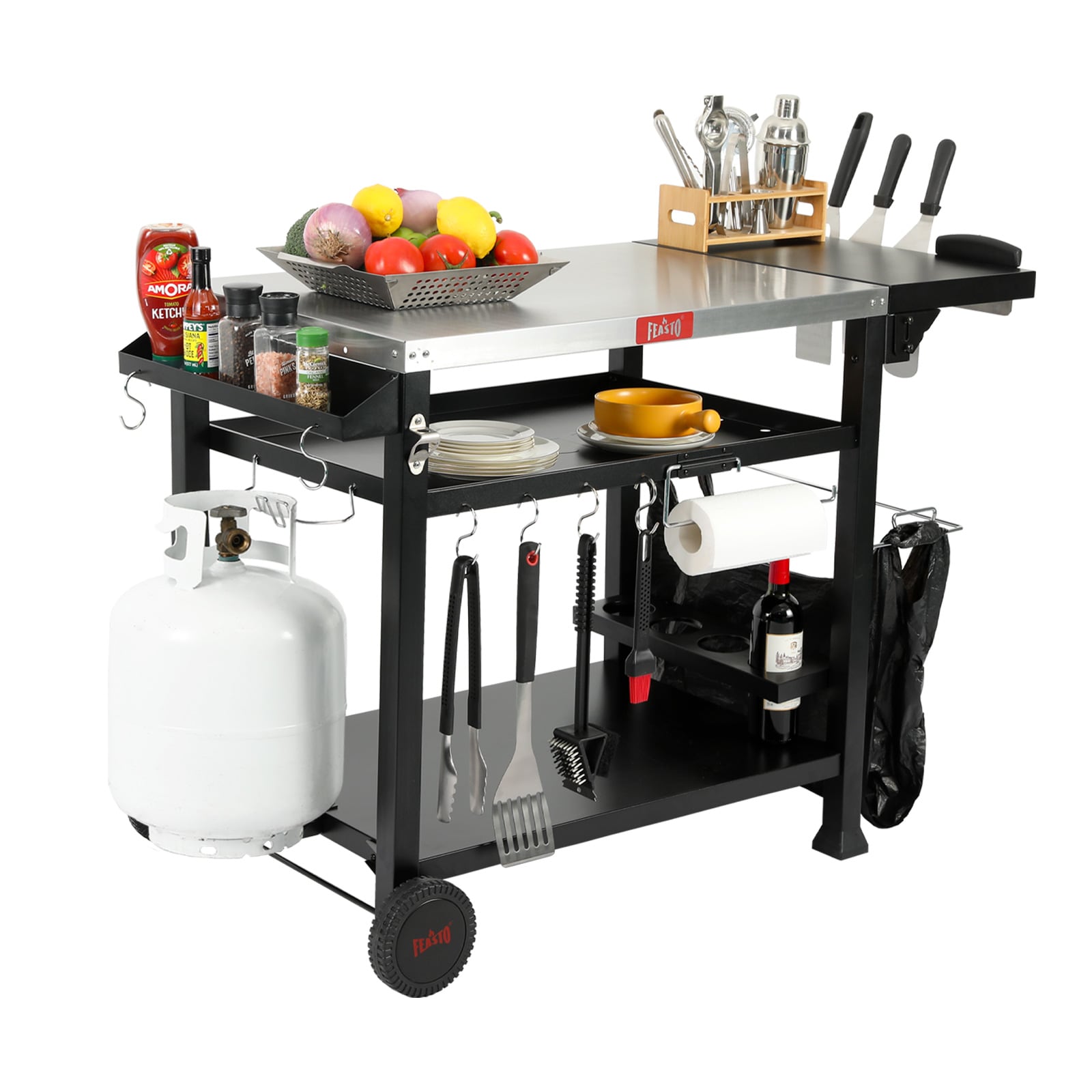 Feasto 845001L Grill-Carts-Grill-Stands - View #2