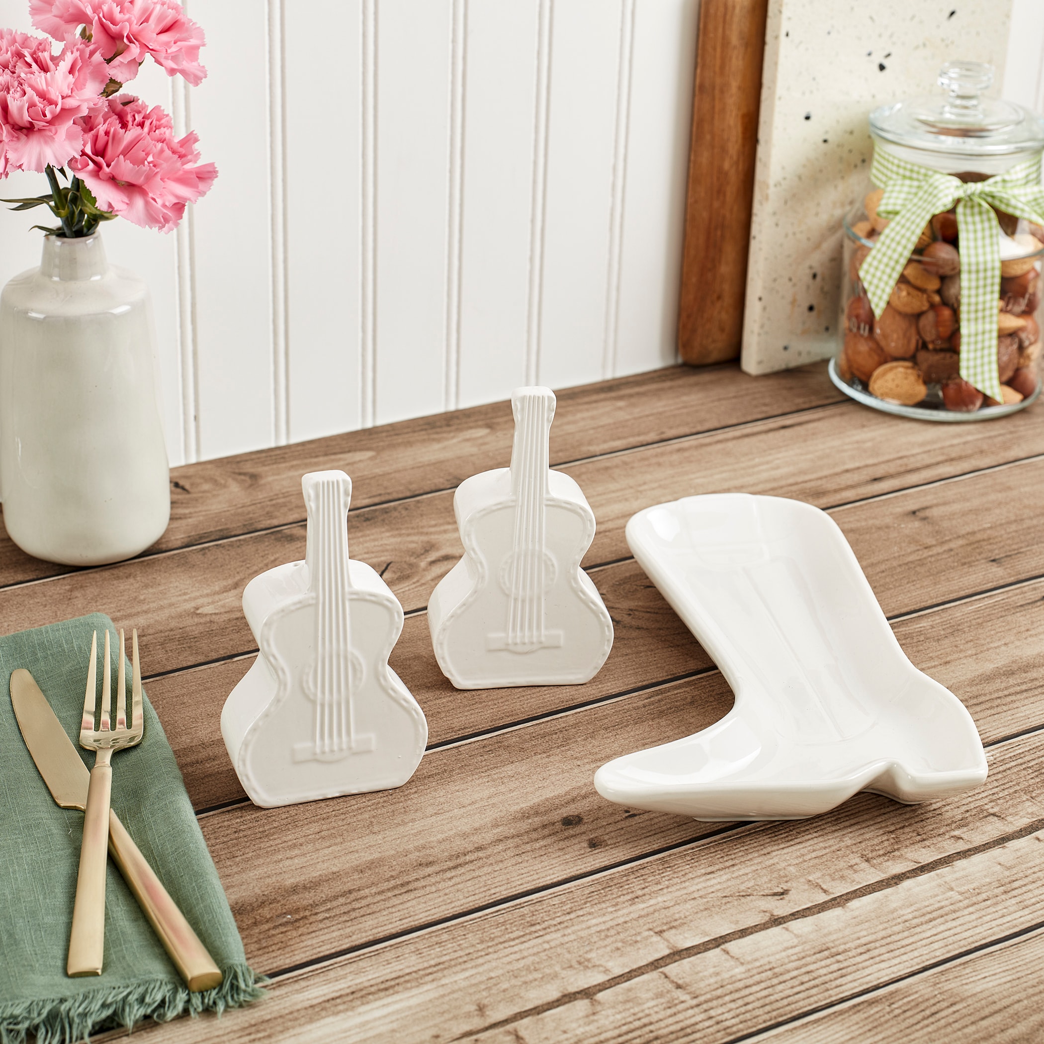Mason Craft & More 3PC White Ceramic Bakeware Set