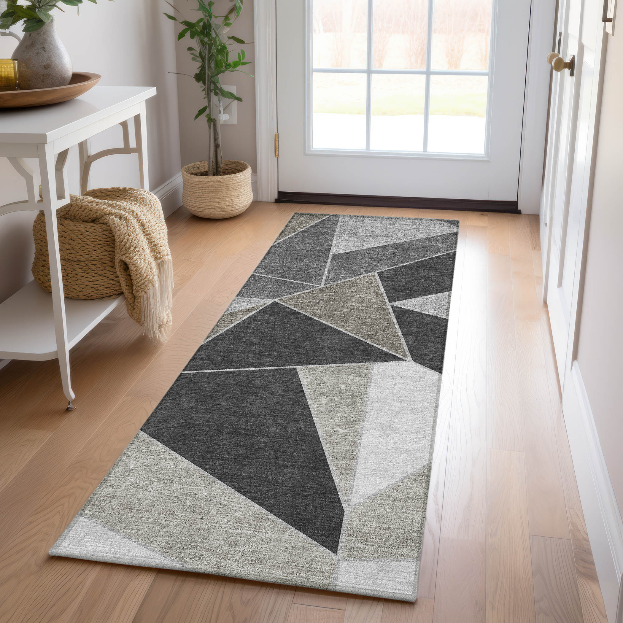 Addison Rugs ACN636CF2X8 Chantille ACN636CF 2 x 7 (ft) Polyester Coffee Rectangular Indoor/Outdoor Geometric Machine washable Runner rug