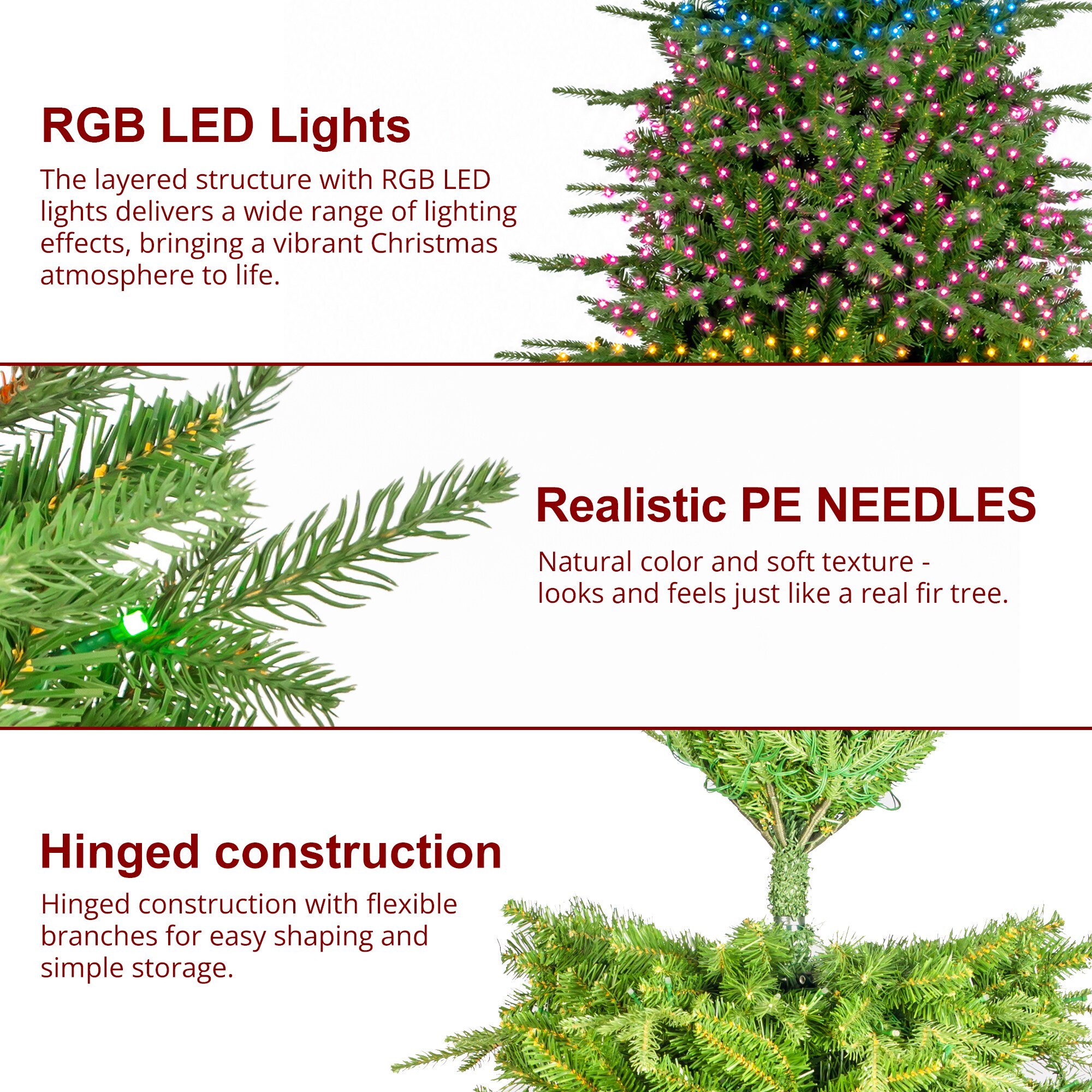 Glitzhome 2014600226 Artificial-Christmas-Trees - View #7
