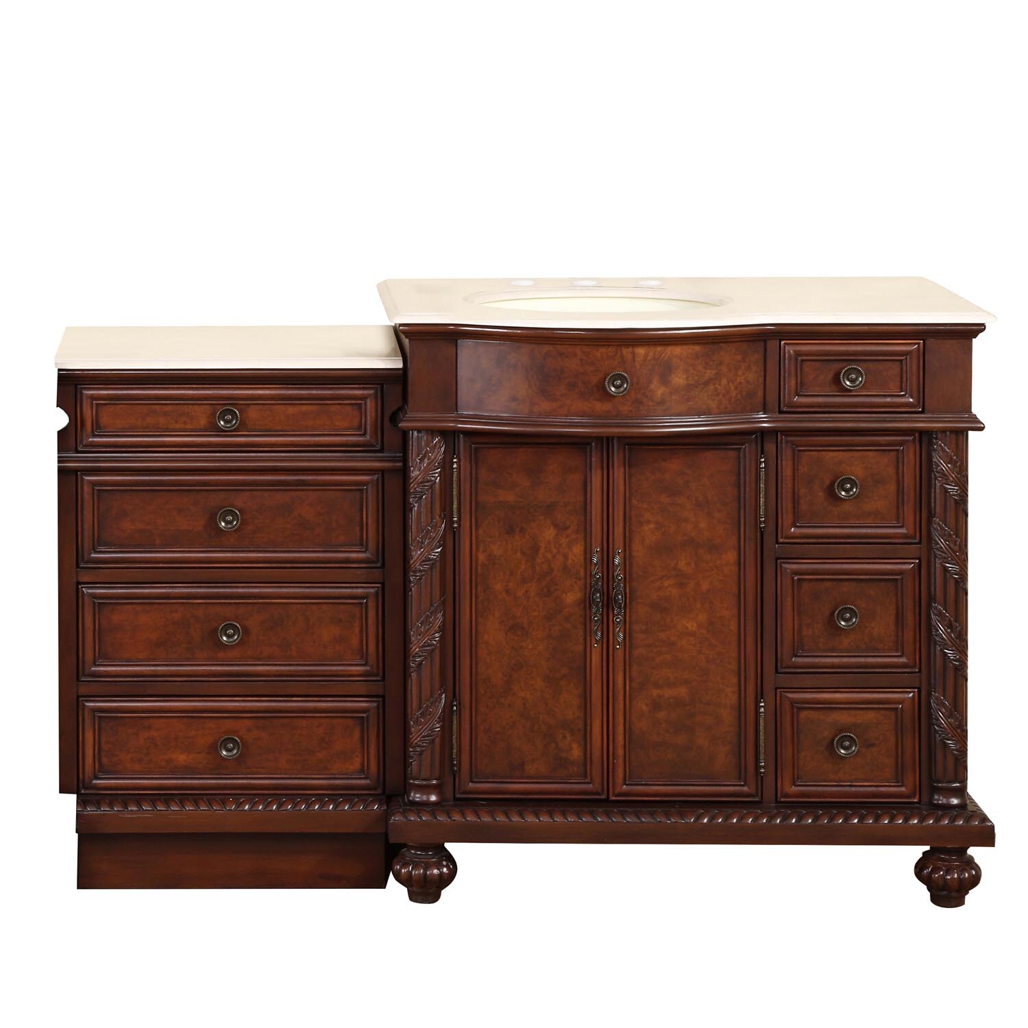 Silkroad Exclusive HYP-0213-CM-UIC-56-L Bath-Vanity-Combo - View #6