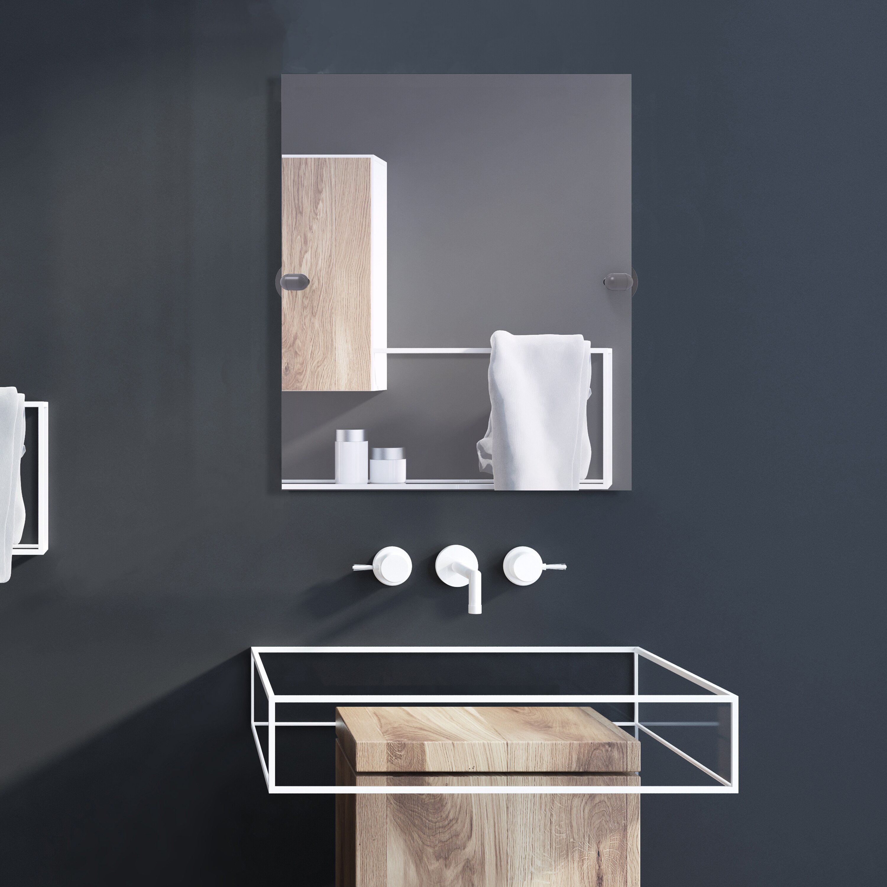 Allied Brass TA-92-GYM Framed-Bath-Mirrors - View #3