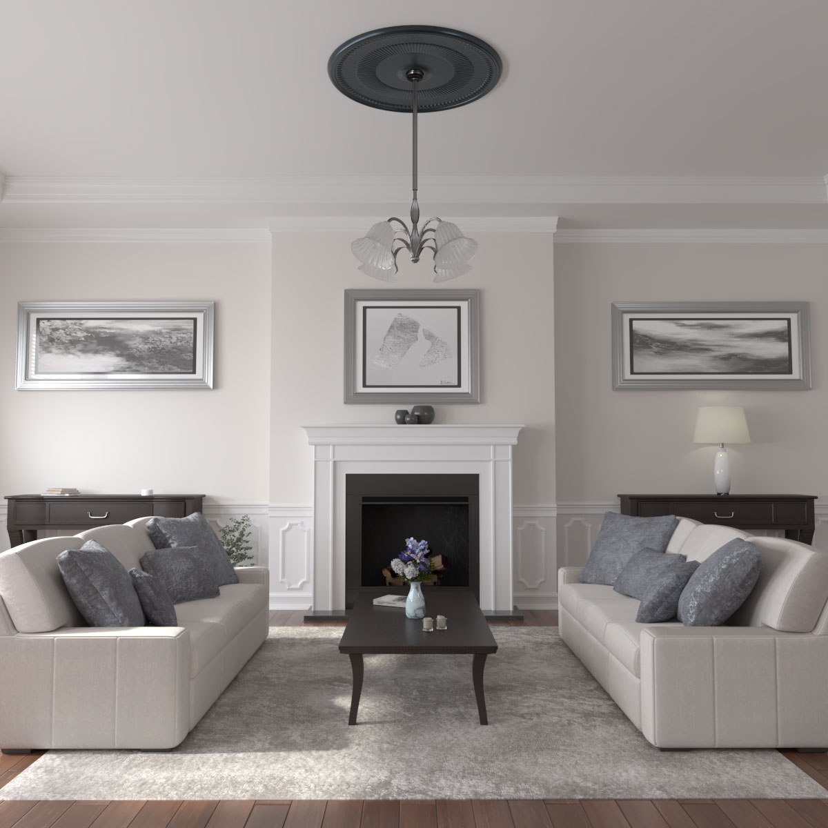 Ekena Millwork CM51NENSF Ceiling-Medallions - View #4