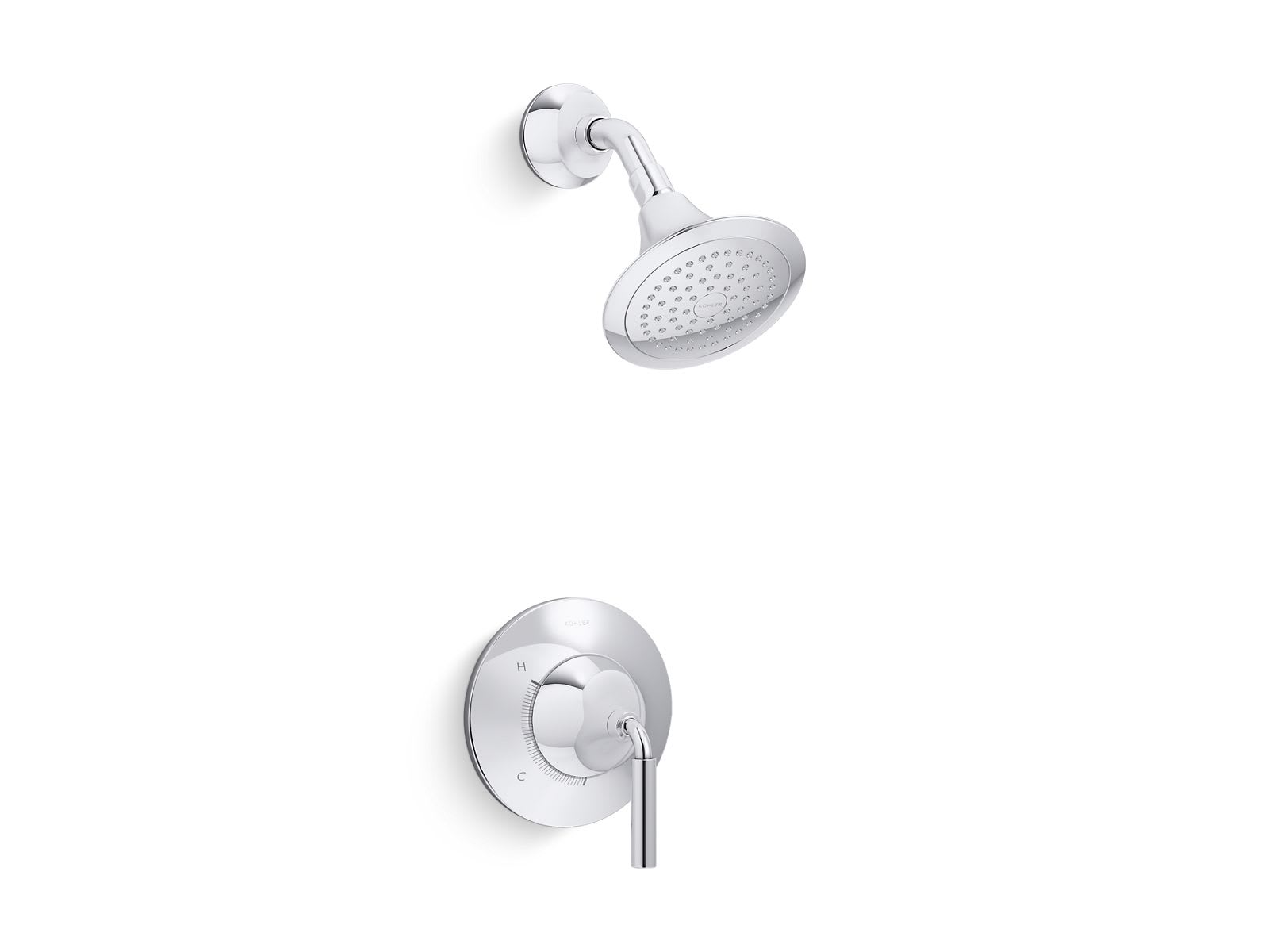 KOHLER TS27420-4G-CP Tone 1.75 GPM 1-Handle Rite-Temp Shower Trim Kit in Polished Chrome (Valve Not Included)