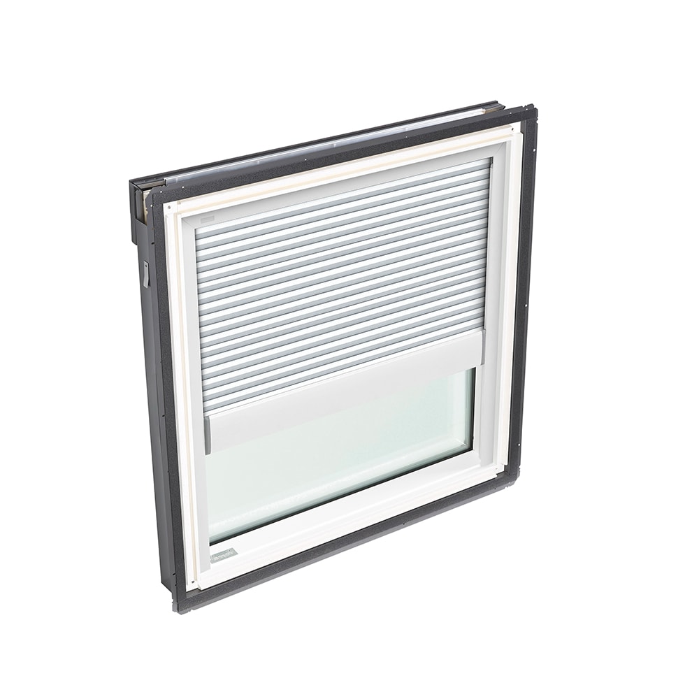 VELUX FS M02 2004CH00W 30.06-in x 30-in Fixed Deck Mount Skylight with Laminated Low-e Argon Glass and Light-blocking Blinds Included