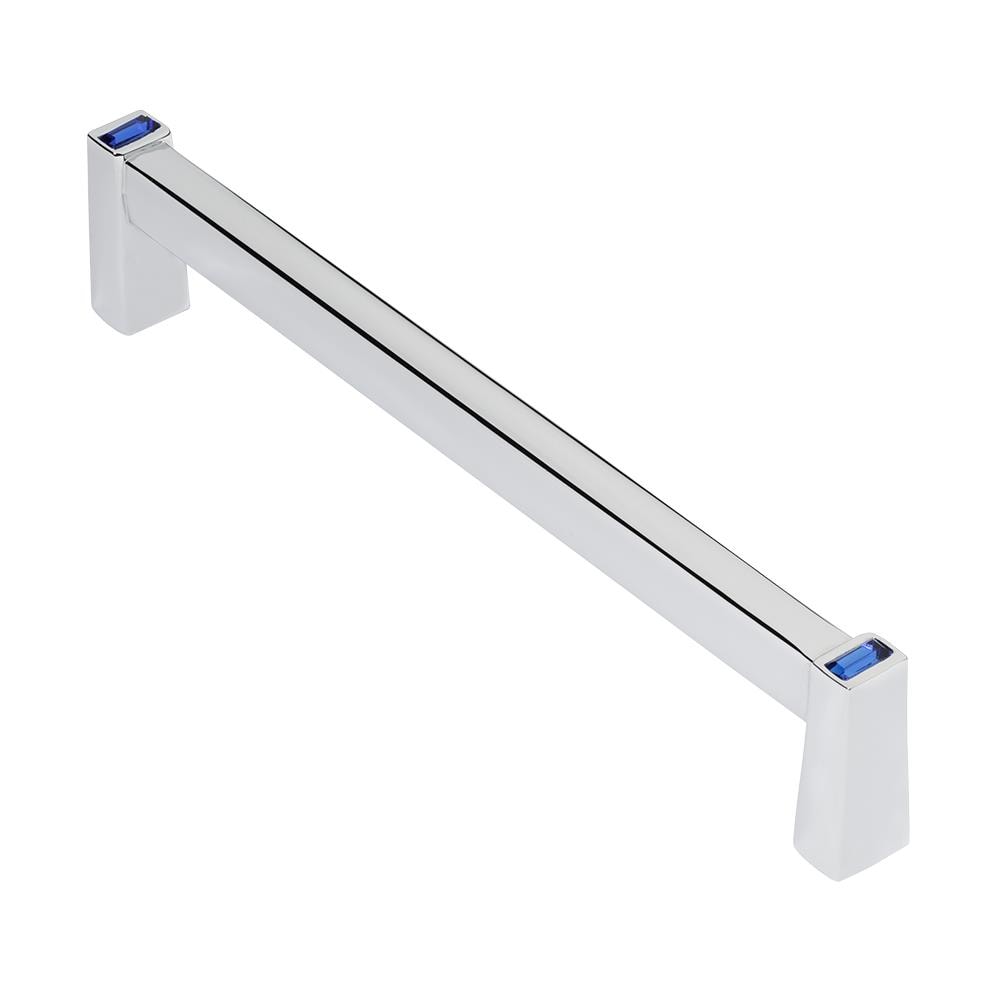 Wisdom Stone 4121128CH-DB Long Island 5-in , 128mm Center to Center Polished Chrome Rectangular Bar