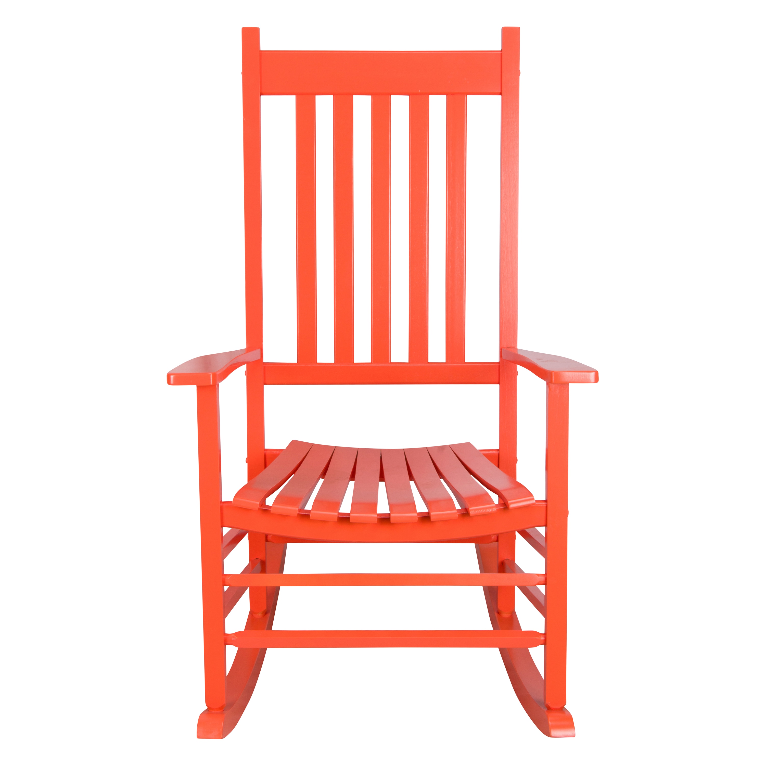 Shine Company 4332TU 4332 Tuscan Wood Frame Rocking Chair with Slat Seat