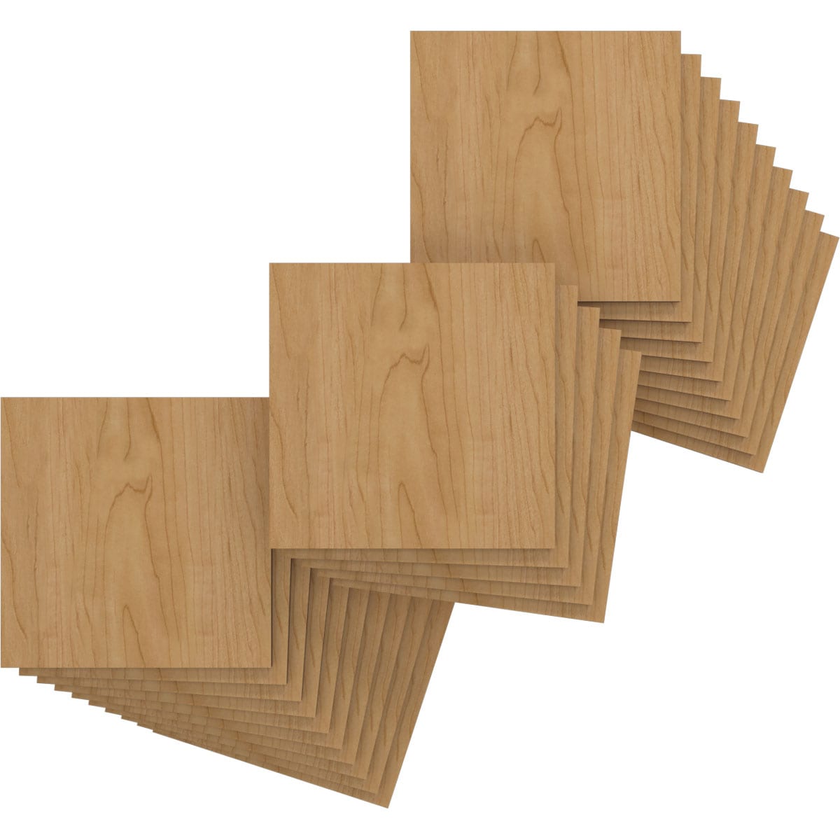 Ekena Millwork HBW08X08X250DMA 7-3/4-in x 7-3/4-in Smooth Paintable/Stainable Wood Wall Panel ( 25 -Pack, Covers 0.42-sq ft )
