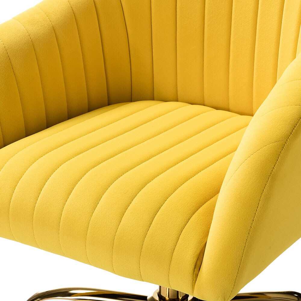 14 Karat Home CHDT0084-YELLOW Office-Chairs - View #3