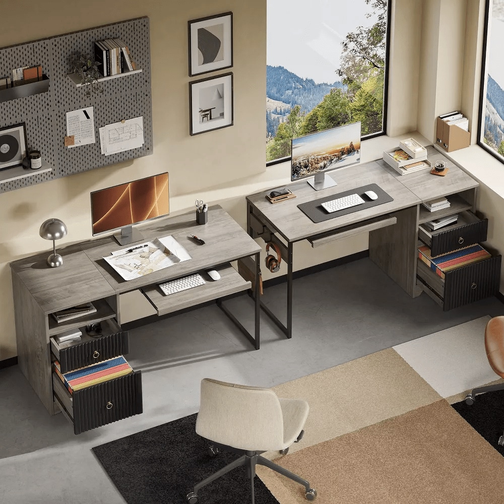 Bestier LOW-H104614P-GRYW desks - View #4