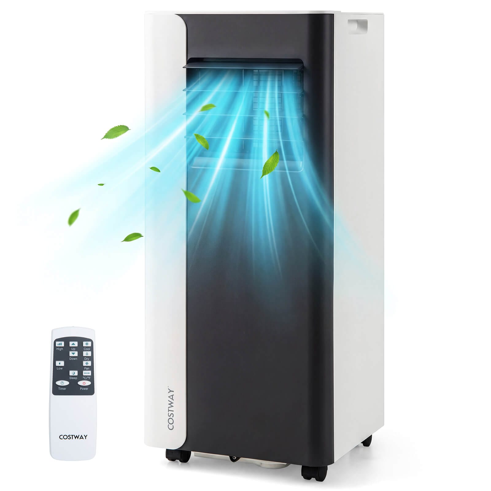 Costway  8000 BTU 3 in 1 Portable Air Conditioner with Fan and Dehumidifier Mode Sleep Mode 24H Timer