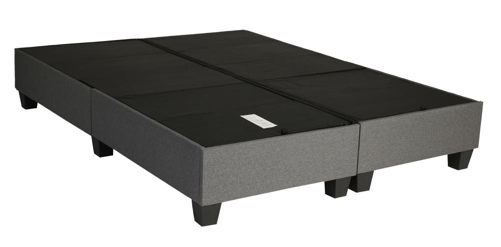 Hollywood Bed EFCGQ EnVision Gray Queen Wood and Metal Platform Bed