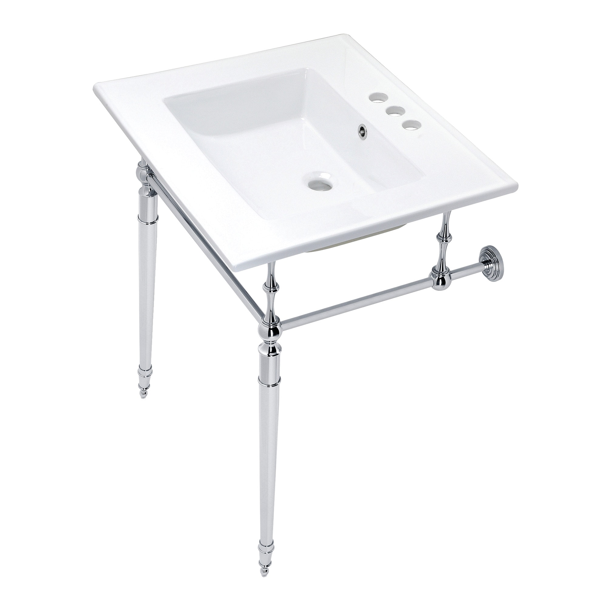 Kingston Brass WLKVPB25227W4CP Bath-Sink - View #2