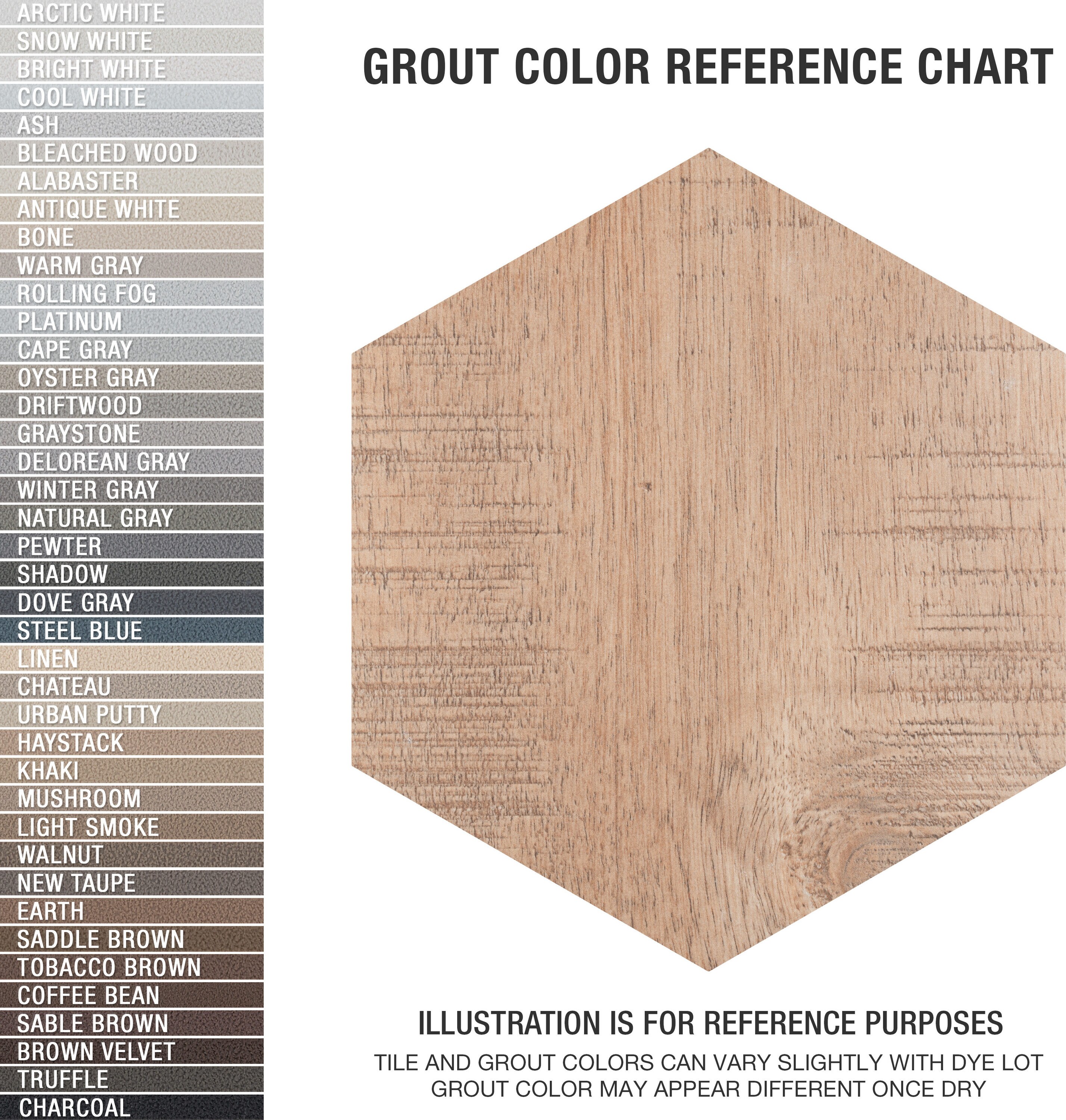 Sawnwood Brown Hexagon Porcelain Wood Look Tile