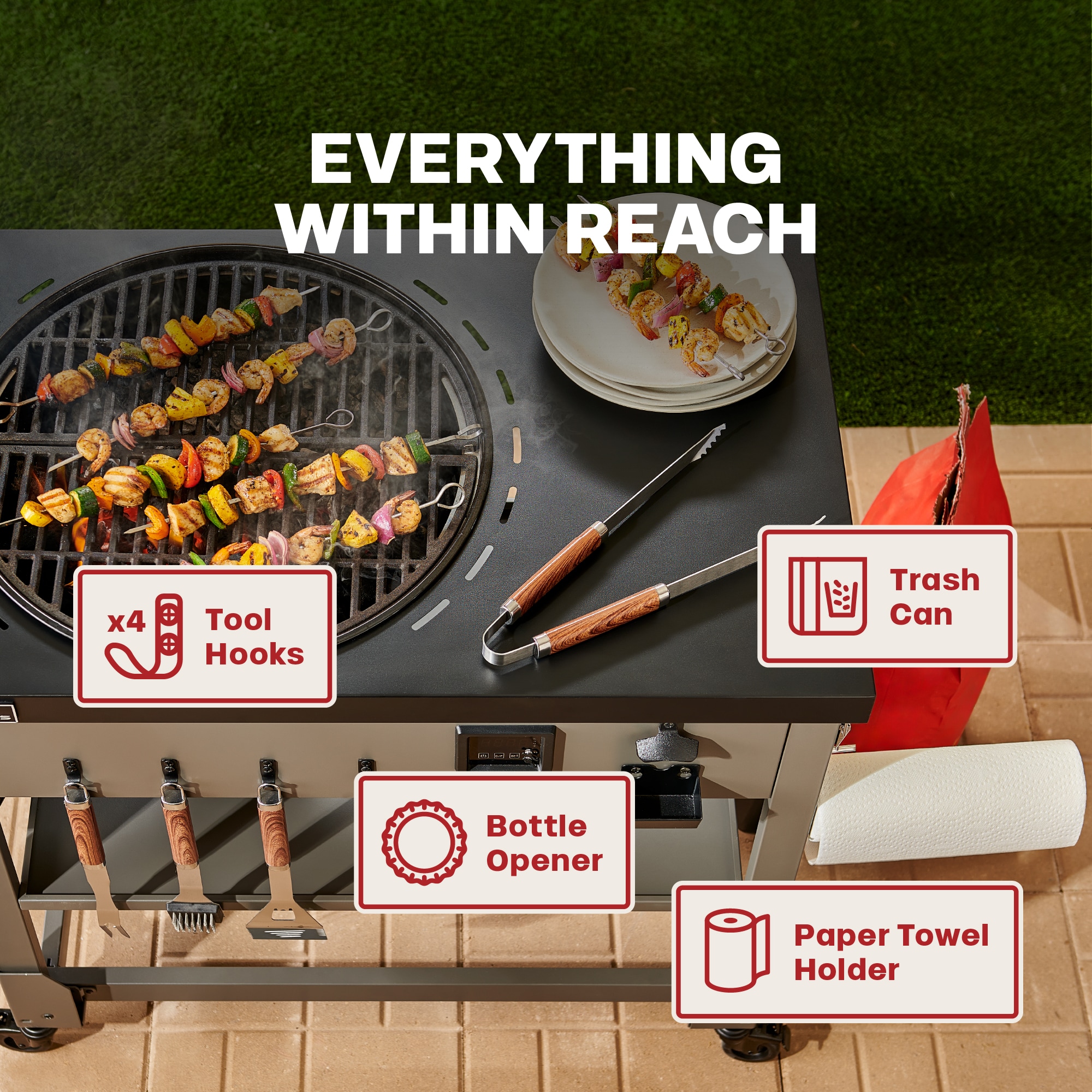 TYTUS TDT-KC2-0101 Charcoal-Grills - View #15
