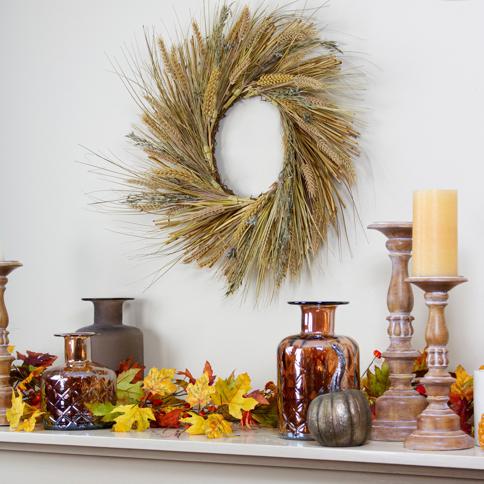 Northlight 31738018 Artificial-Thanksgiving-Wreaths - View #2