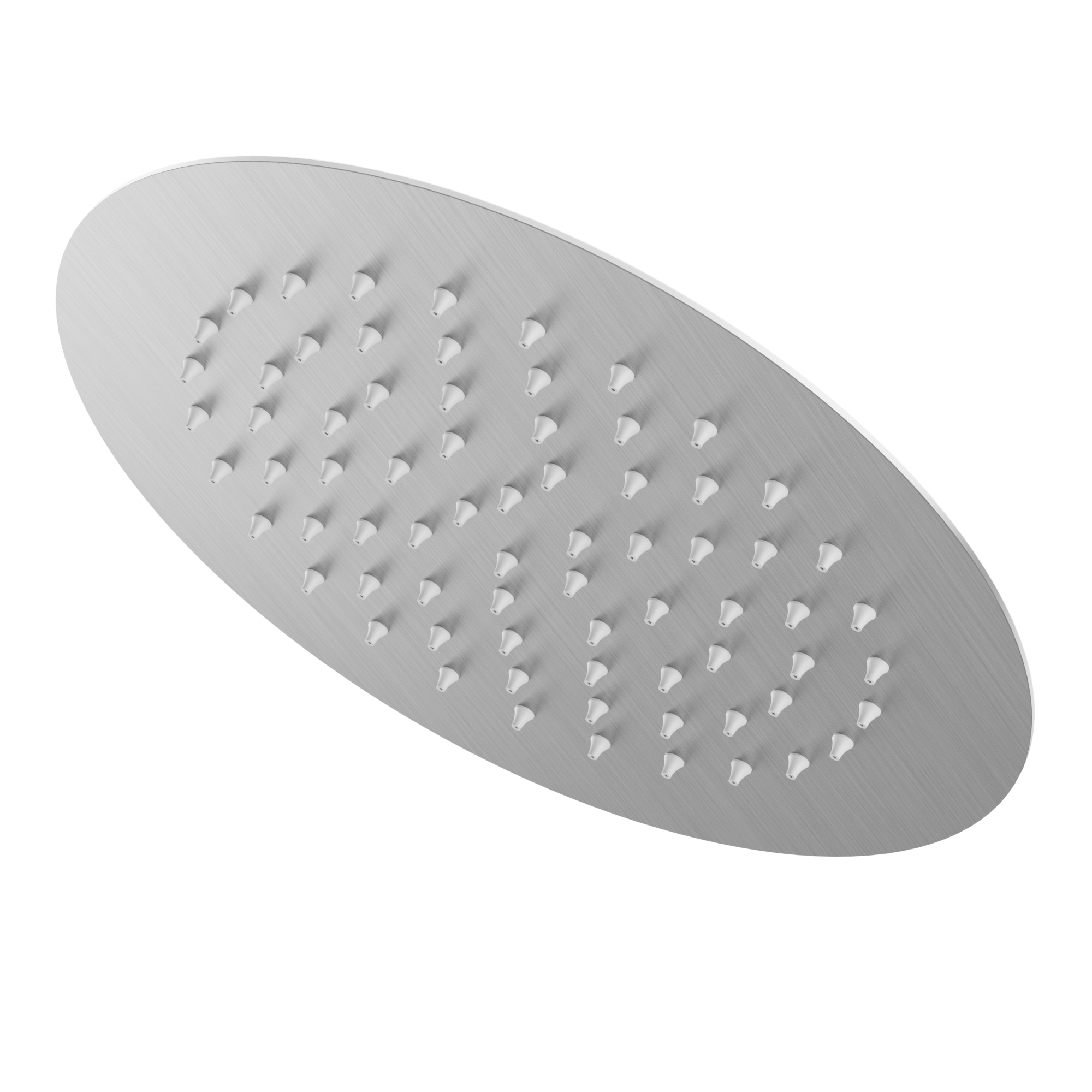 EVERSTEIN Q-850-OTOP 1 -Spray Brushed Nickel 10-in Round Fixed Filtered High Pressure Rain Shower Head 2.5 GPM