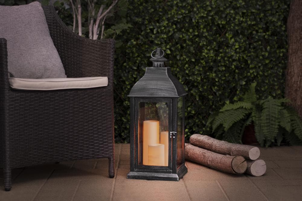 Sterno Home 22.6'' Battery Powered Integrated LED Outdoor Lantern