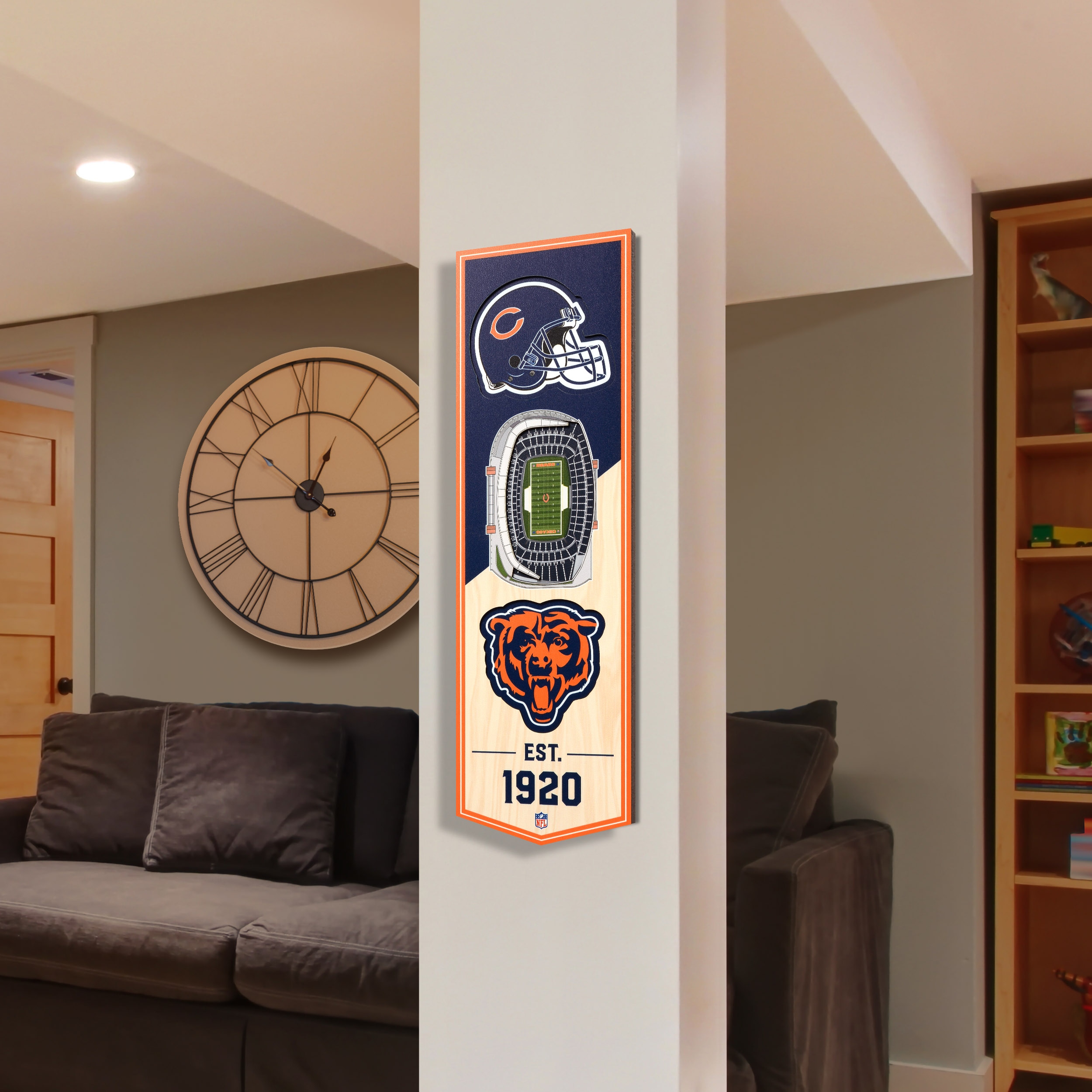 StadiumViews Chicago Bears Youthefan Team Colors Floater Frame 19