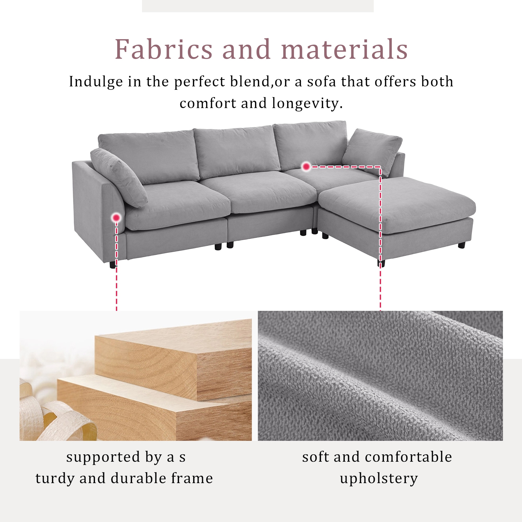 SINOFURN SYA020271GY Sofas-Loveseats - View #8