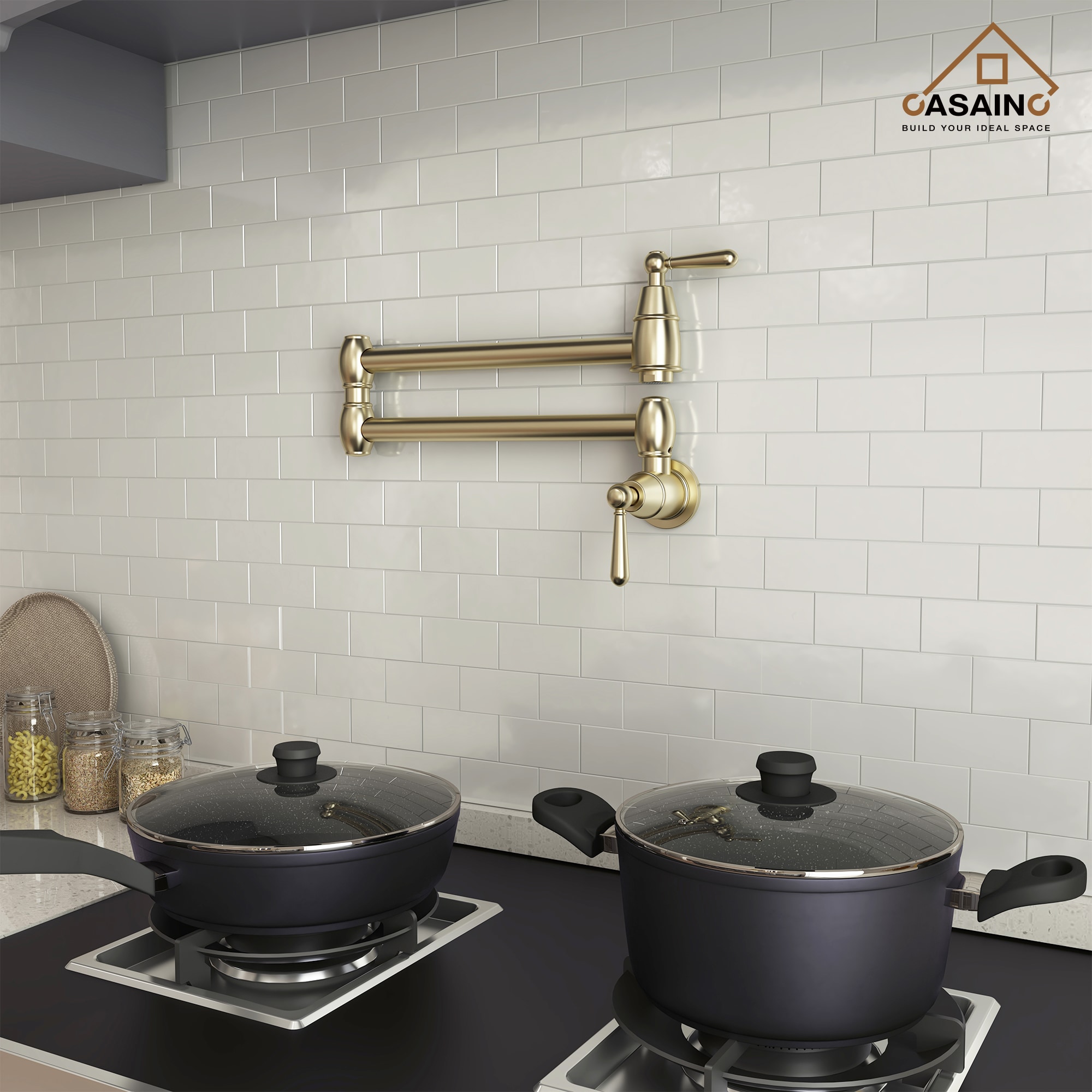 CASAINC MS-ID-D0674-MB Kitchen-Faucets - View #2