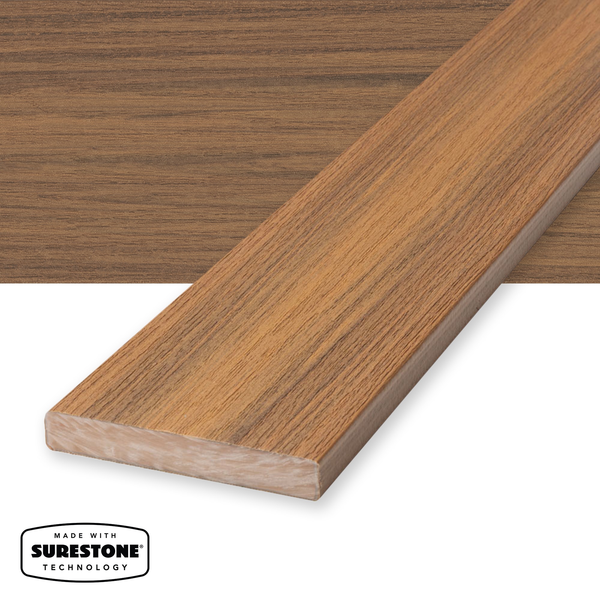 Deckorators Voyage Surestone 1-in x 6-in x 16-ft Sedona Square/Solid Composite Deck Board