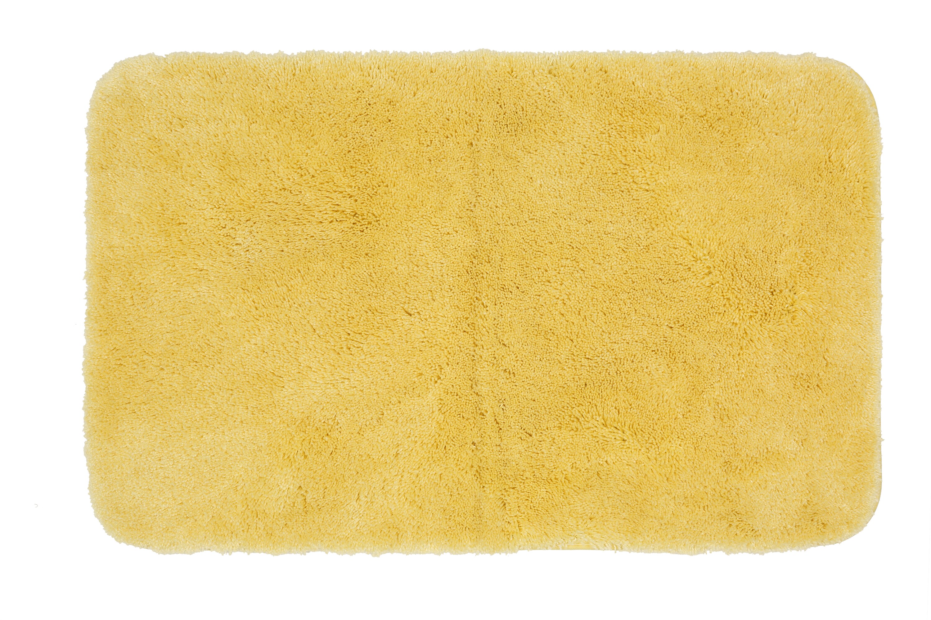 Pure Perfection Butter Cream 17 in. x 24 in. Nylon Machine Washable Bath Mat