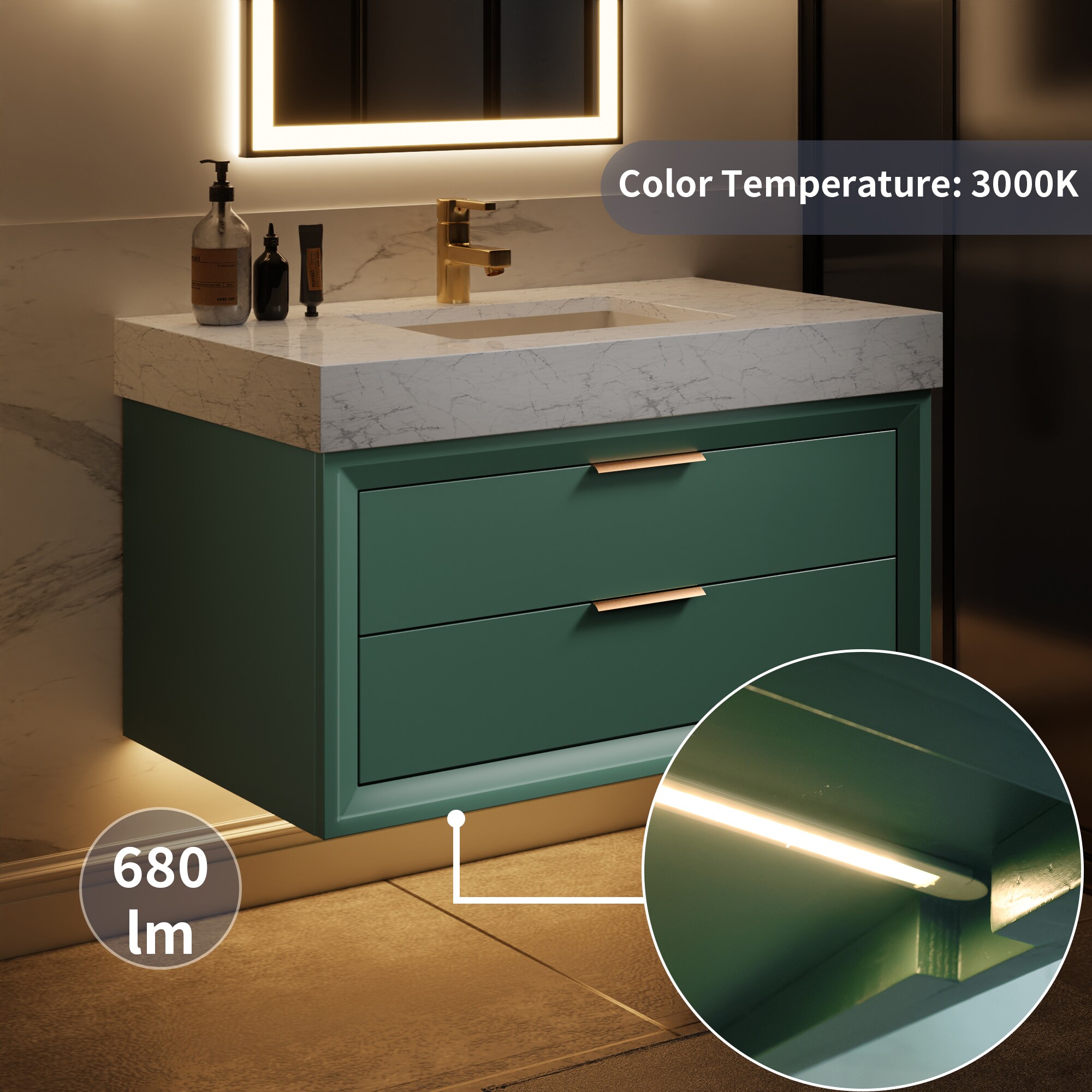 ExBrite XB3621V8GN Bath-Vanity-Combo - View #3