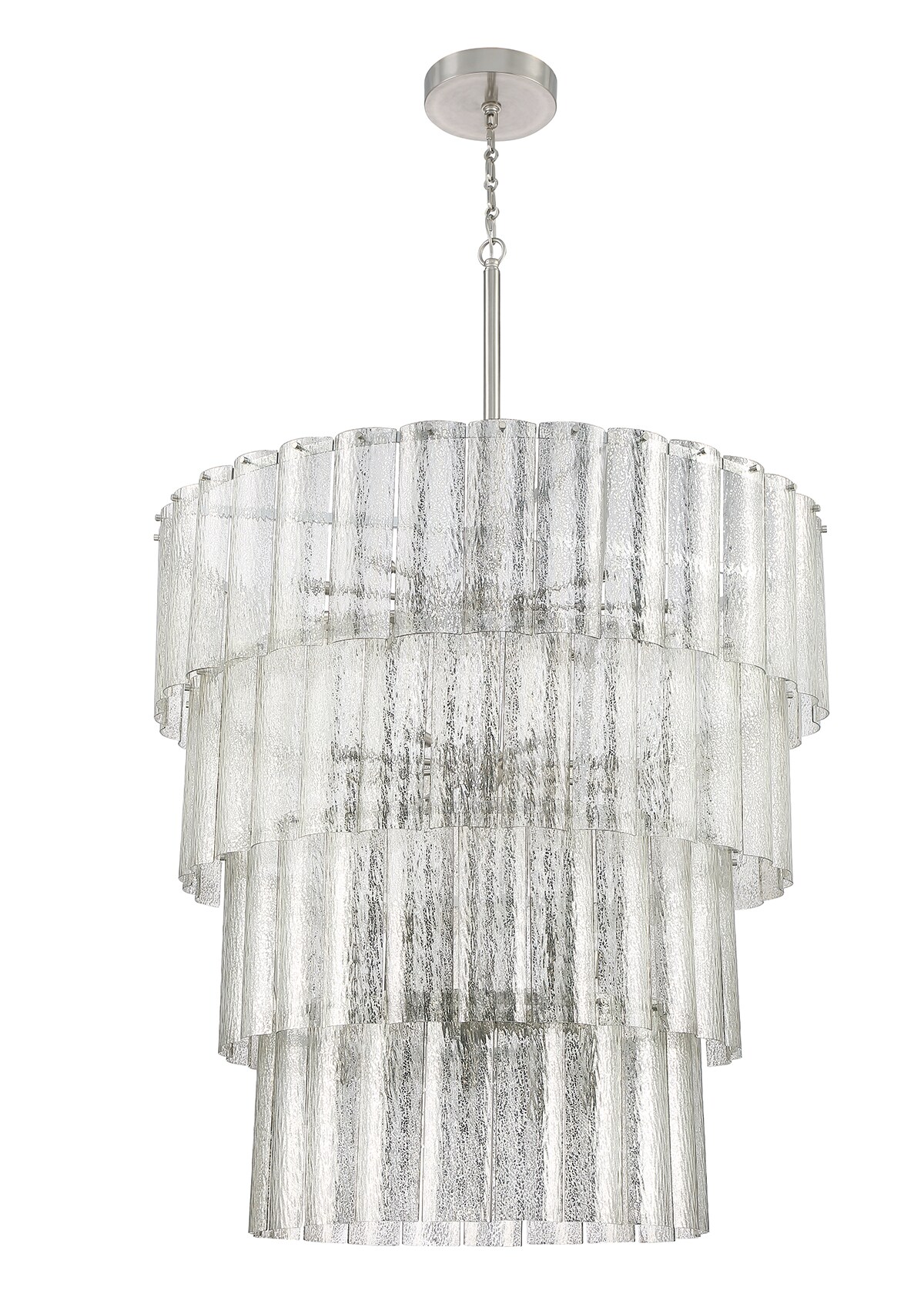 Craftmade 48628-BNK Museo 28 -Light Brushed Nickel Traditional For Use in Bedrooms, Dining Rooms, Foyers, Living Rooms Chandelier