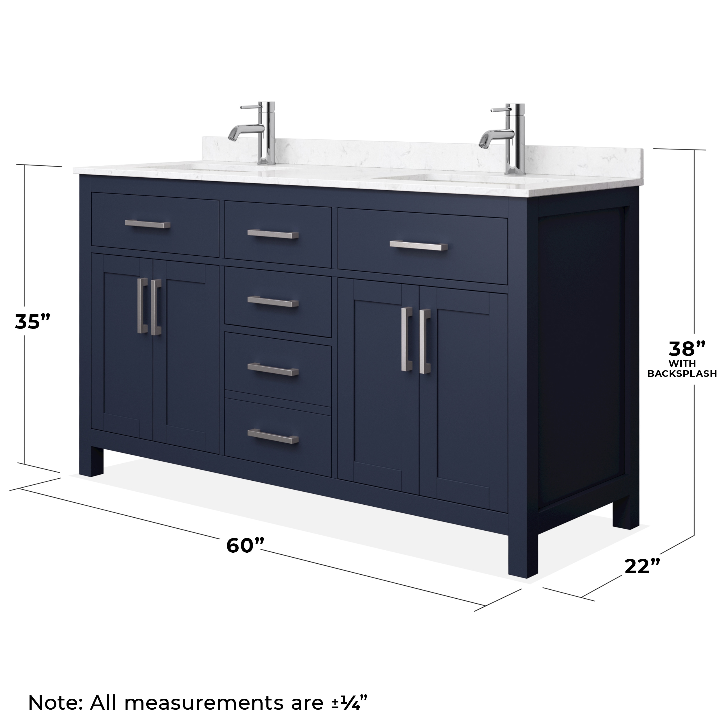 Wyndham Collection WCG242460DBNCCUNSMXX Bath-Vanity-Combo - View #5