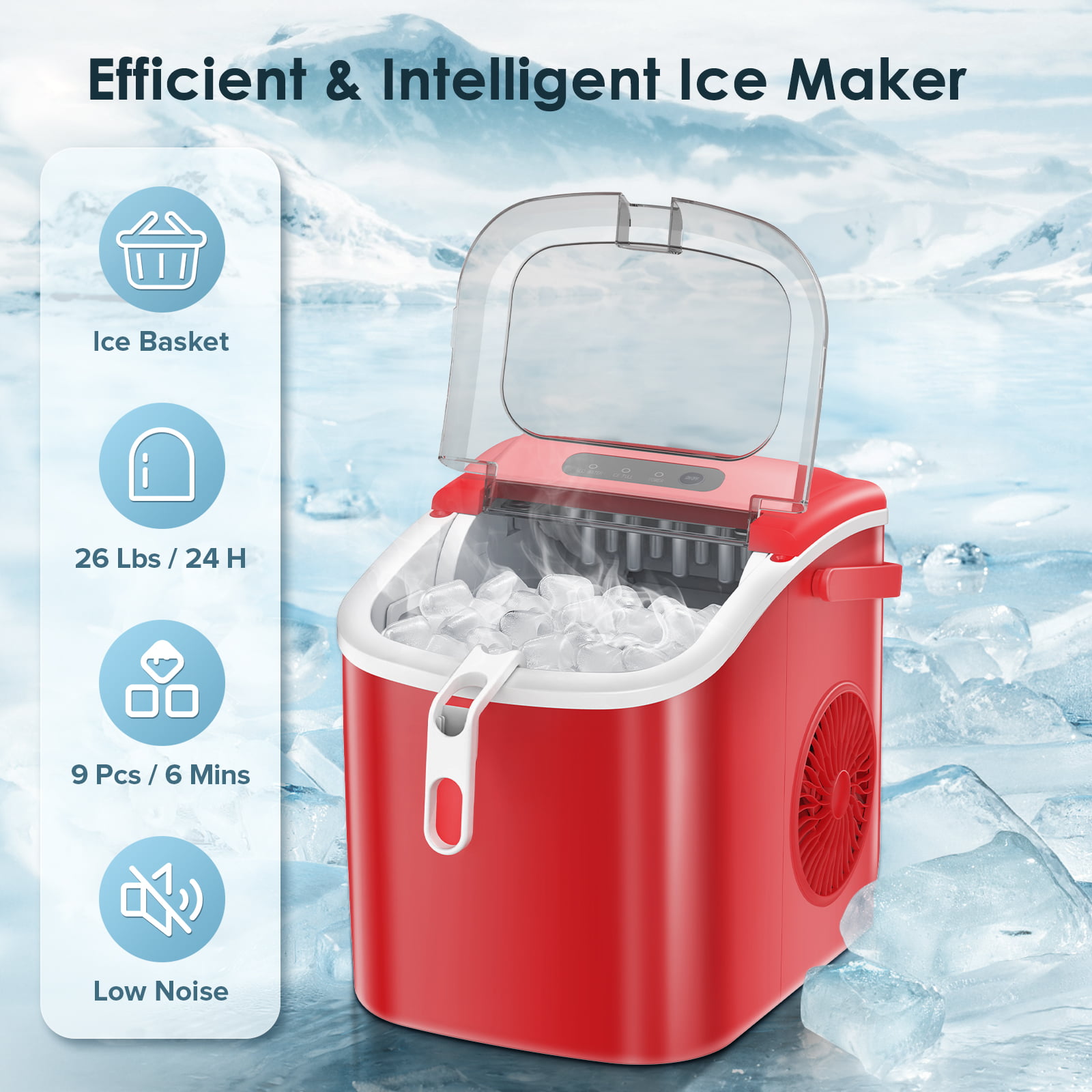 COWSAR Z5822H-RED Ice-Makers - View #2