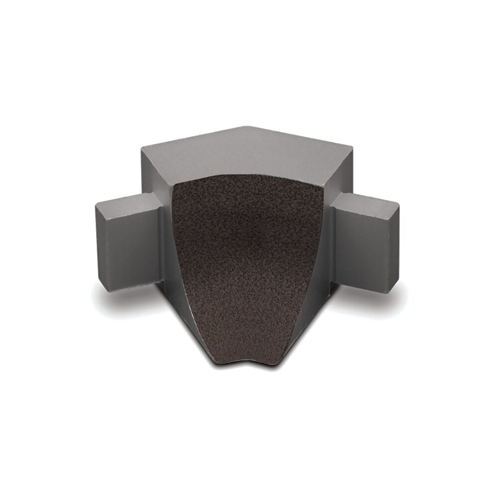 Schluter Systems I135/AHKA/TSDA Dilex-AHKA 0.563-in W x 1.0-in L Dark anthracite textured color-coated aluminum Aluminum Inside corner Tile Edge Trim