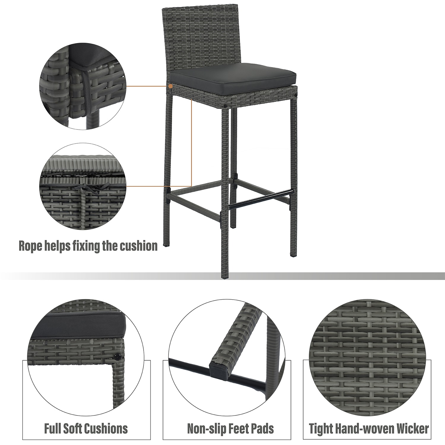 Bybafun YA3800119 Patio-Dining-Sets - View #2