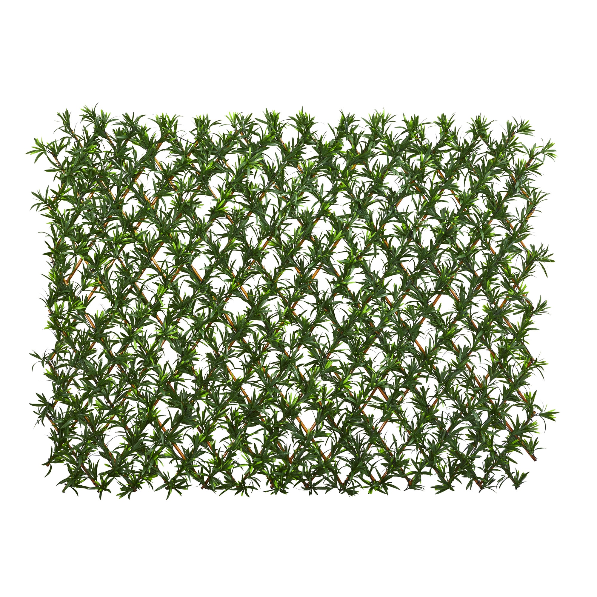 39 English Ivy (Green) Expandable Fence UV Resistant & Waterproof - H: 39 in. W: 59 in. D: 2.5 in, Nearly Natural