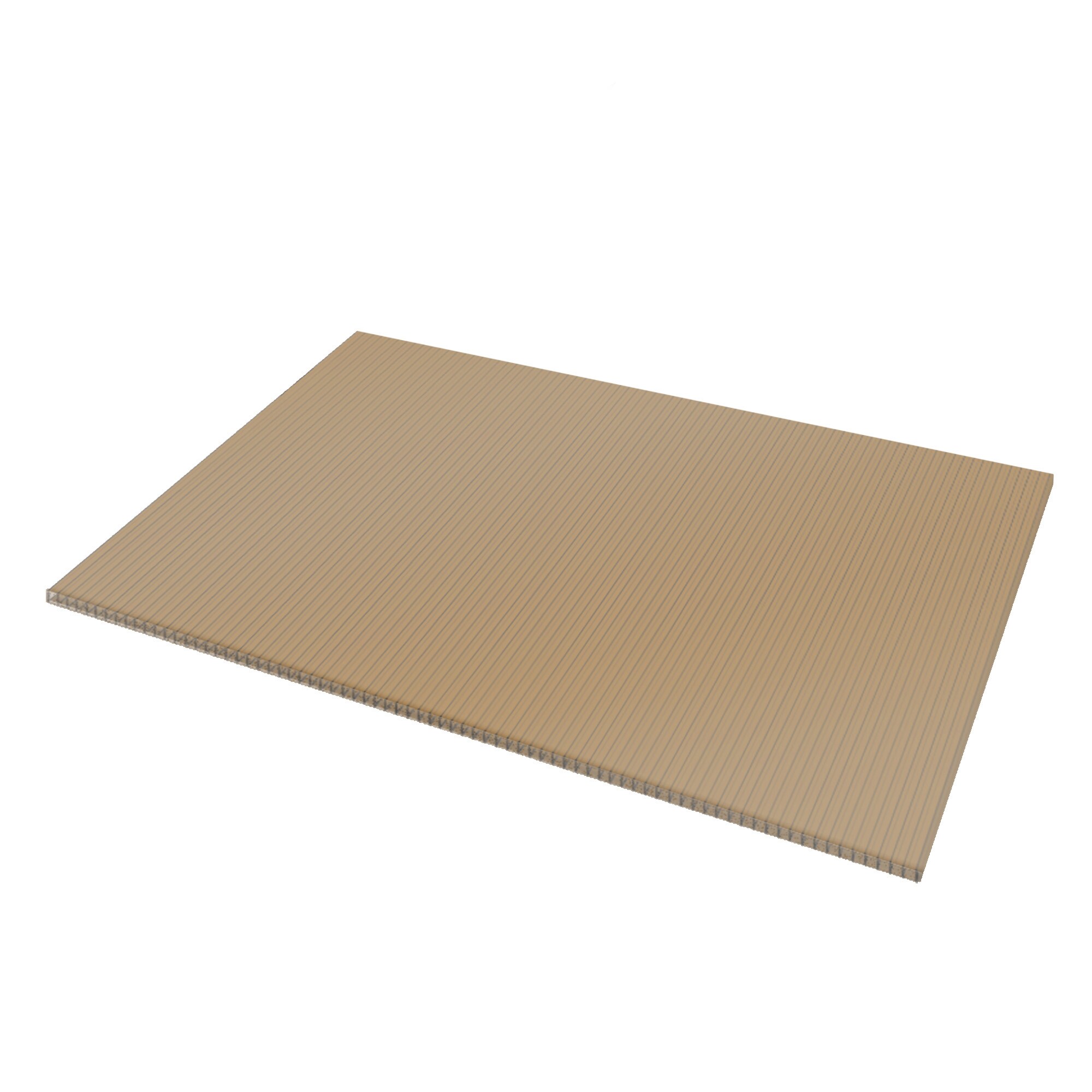 Sunlite 2-ft x 4-ft Corrugated Bronze Polycarbonate plastic Roof Panel #193172