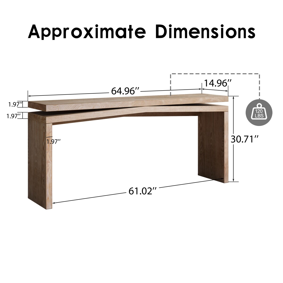 Streamdale Furniture W1445P411138 Console-Sofa-Tables - View #8
