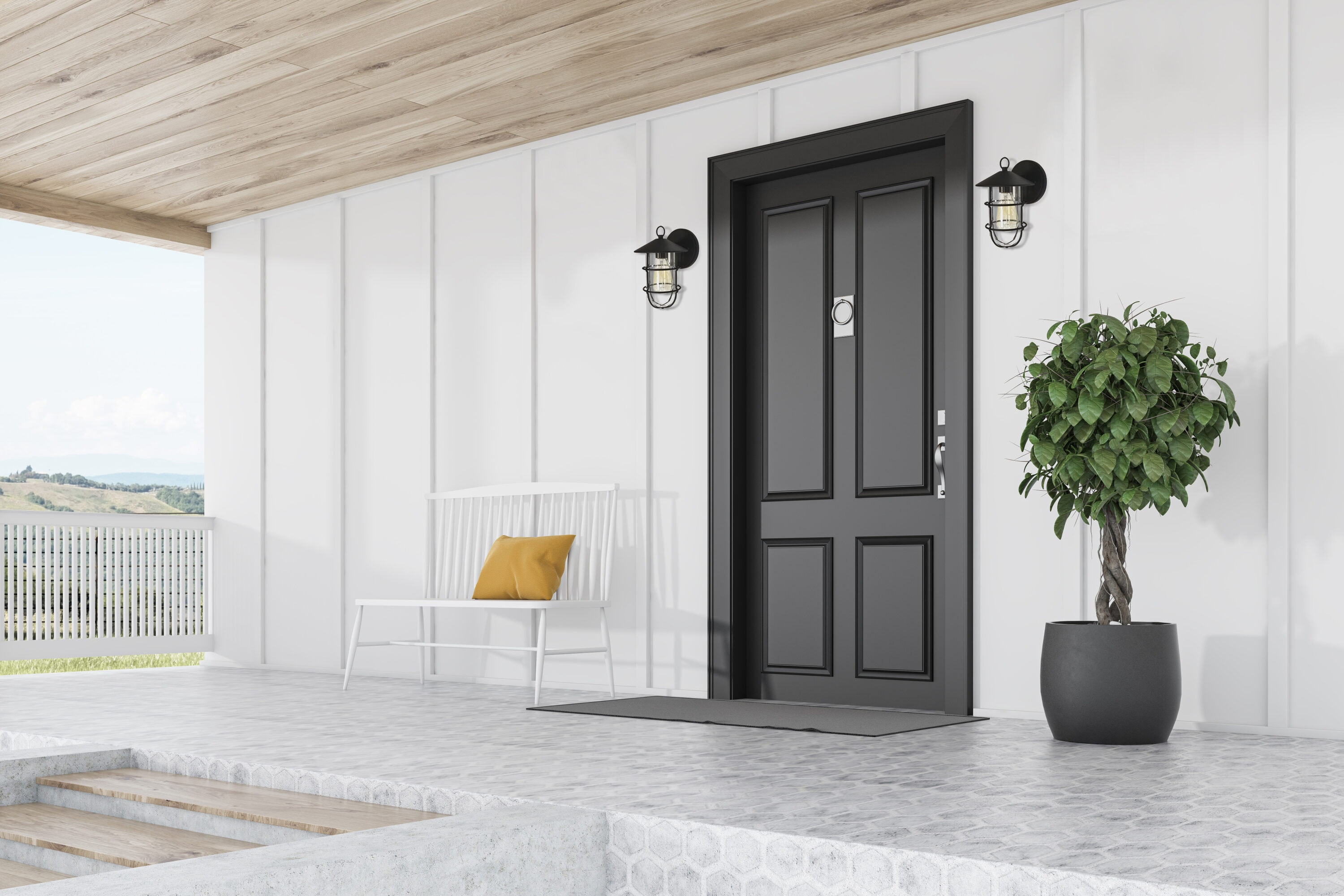 Project Source WL136MBK Outdoor-Wall-Lighting - View #5
