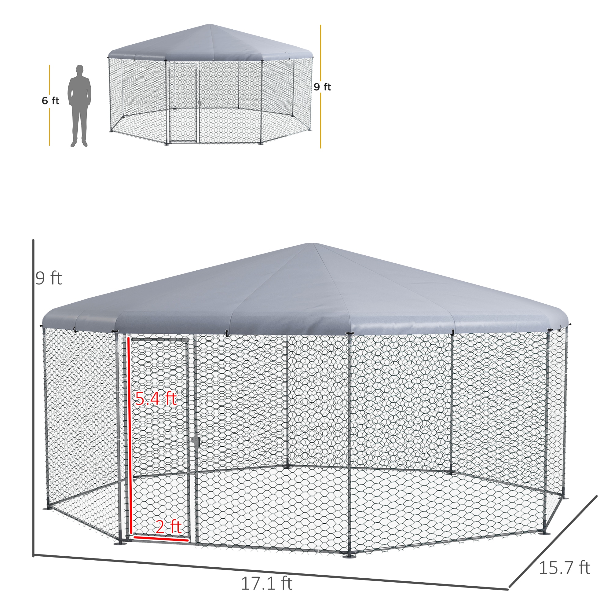 Maocao Hoom JLS00004 Chicken-Coops-Rabbit-Hutches - View #3