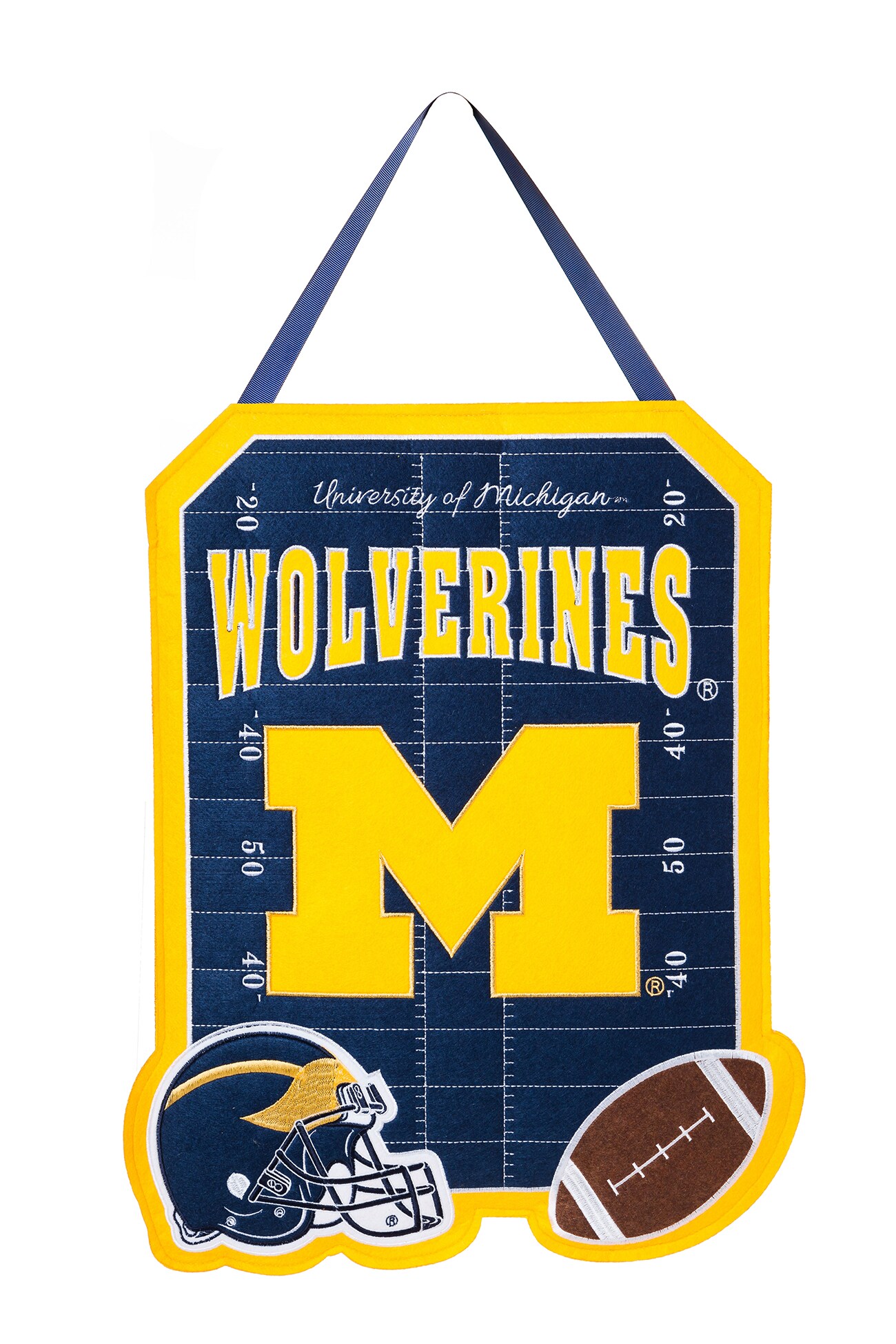 Evergreen ZL2DHF920 1.25-ft W x 1.66-ft H Embroidered Michigan State Wolverines Flag