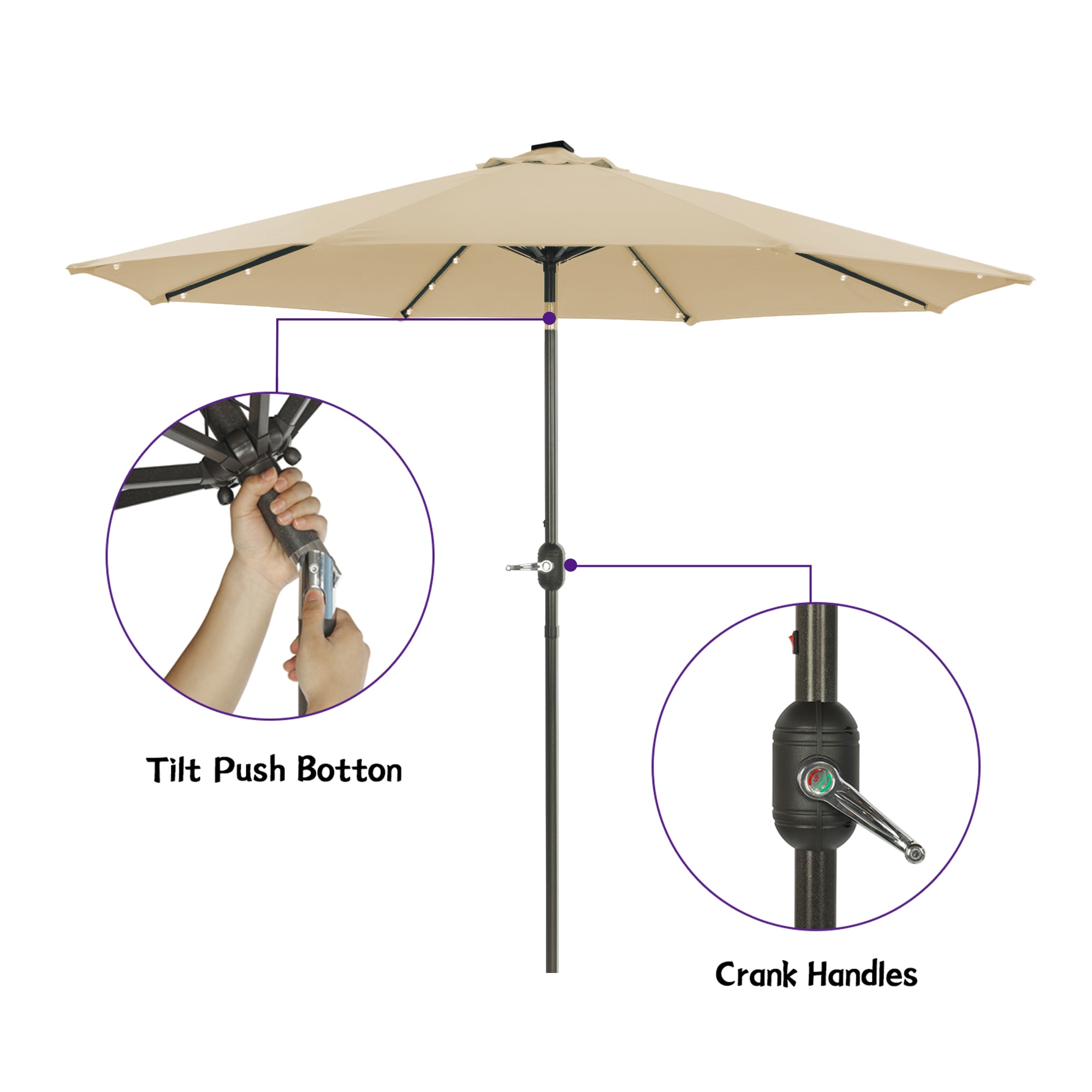 Boyel Living BL-OD019LEDTP Umbrellas-2 - View #6