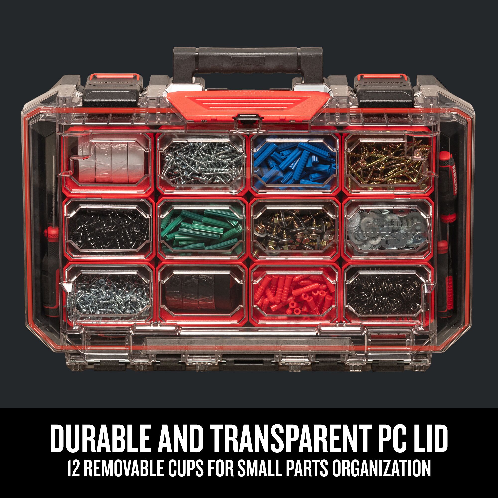 Kobalt Plastic 15-Compartment Plastic Small Parts Organizer