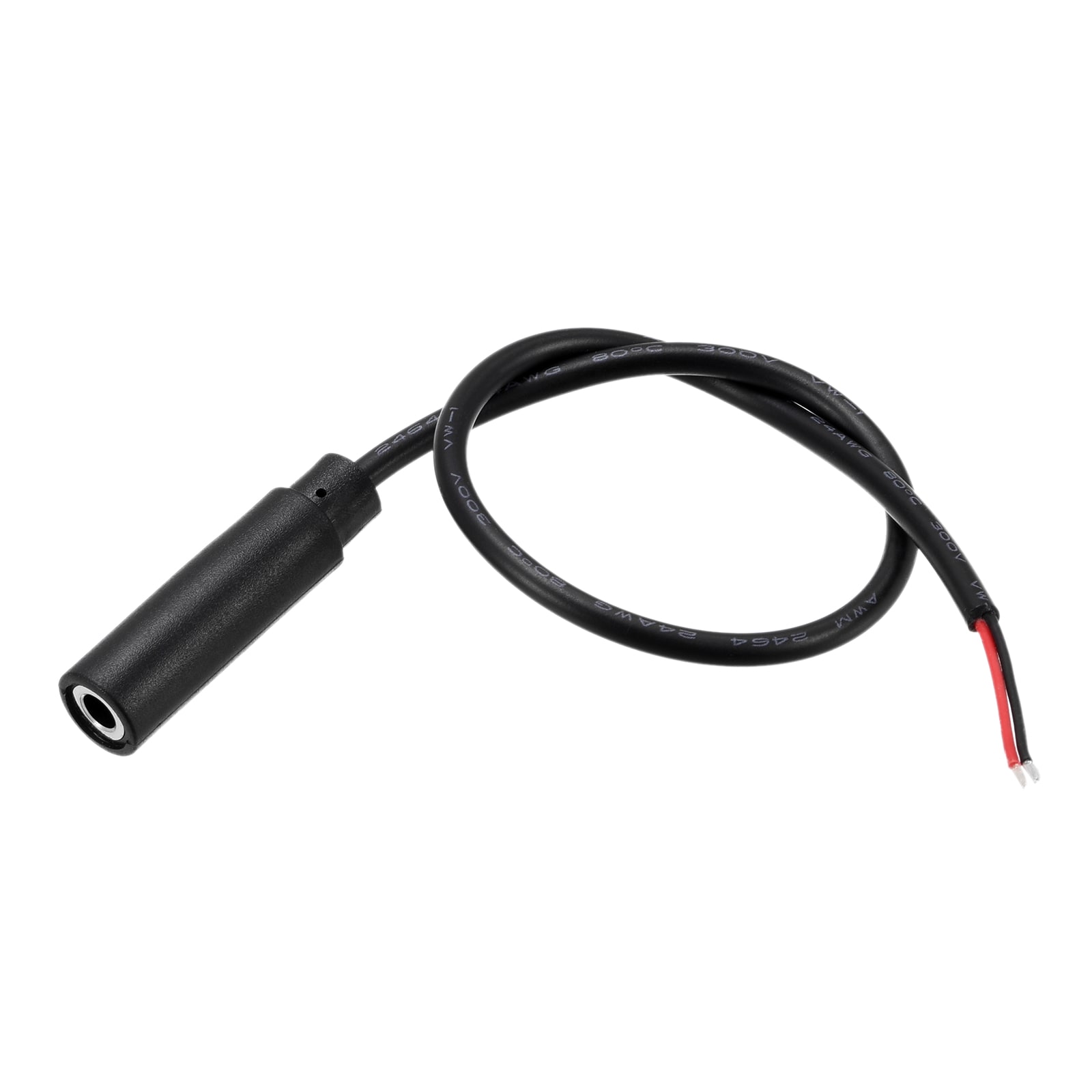 Unique Bargains 3.5mm Female Jack to Bare Wire Open End TS 2 Pole Mono 1/8in Connector Audio Cable 0.25m 2pcs #S26080700UX3046