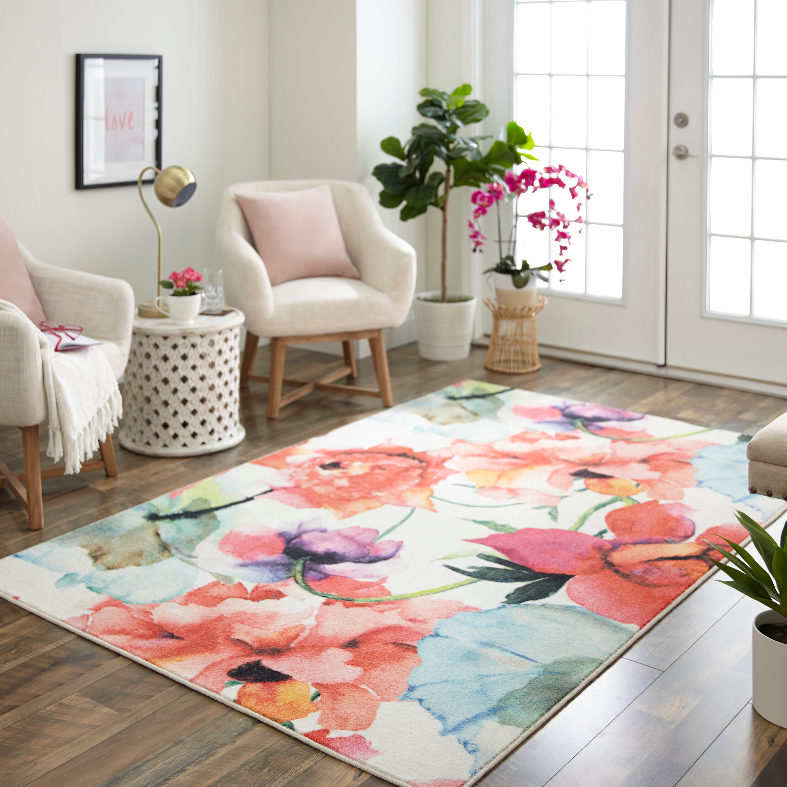 Mohawk Home Prismatic 5 x 8 Indoor Floral/Botanical Area Rug in the ...