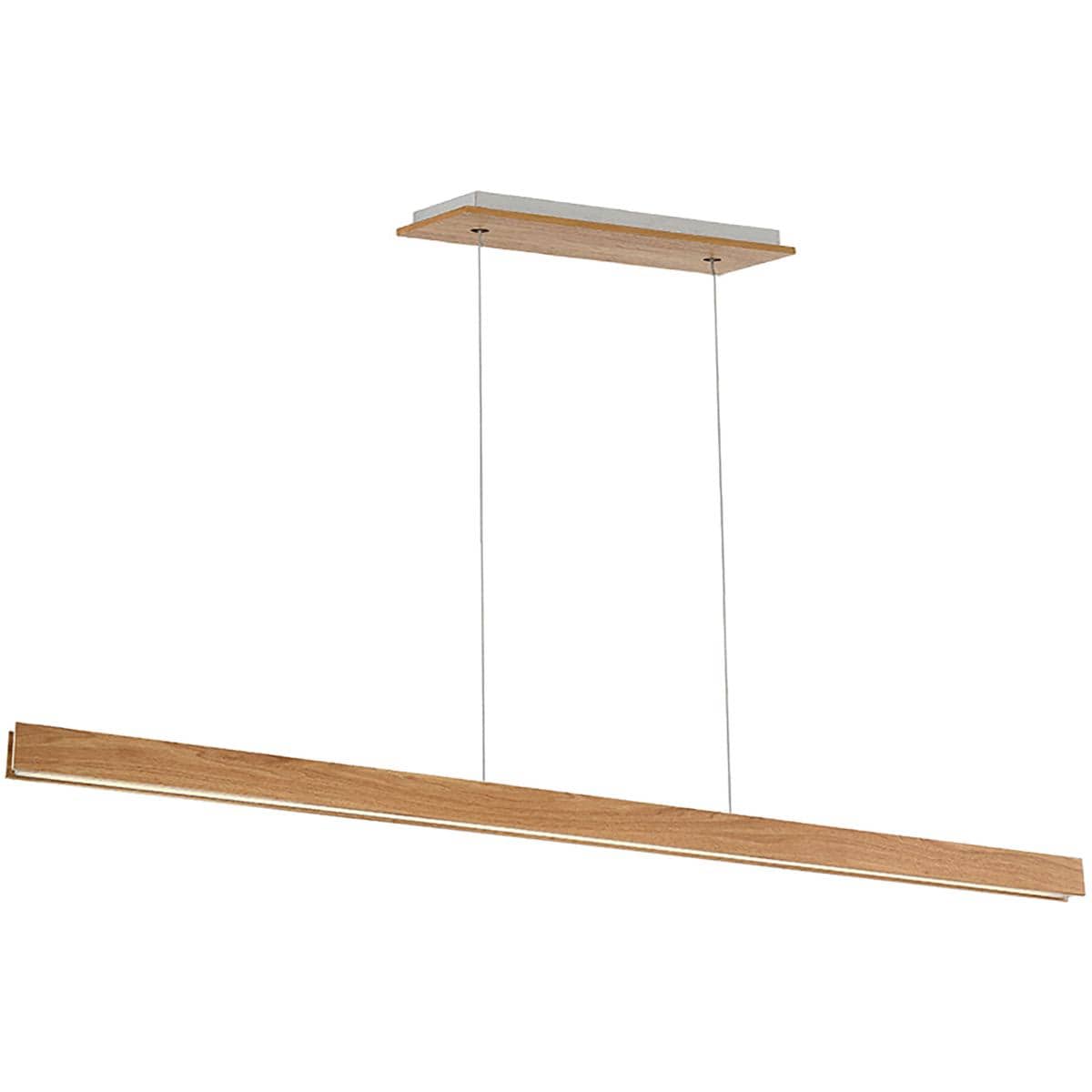 Modern Forms 1277600 PD-58784-WAL Drift Linear Pendant Ceiling Light in 84in., Walnut