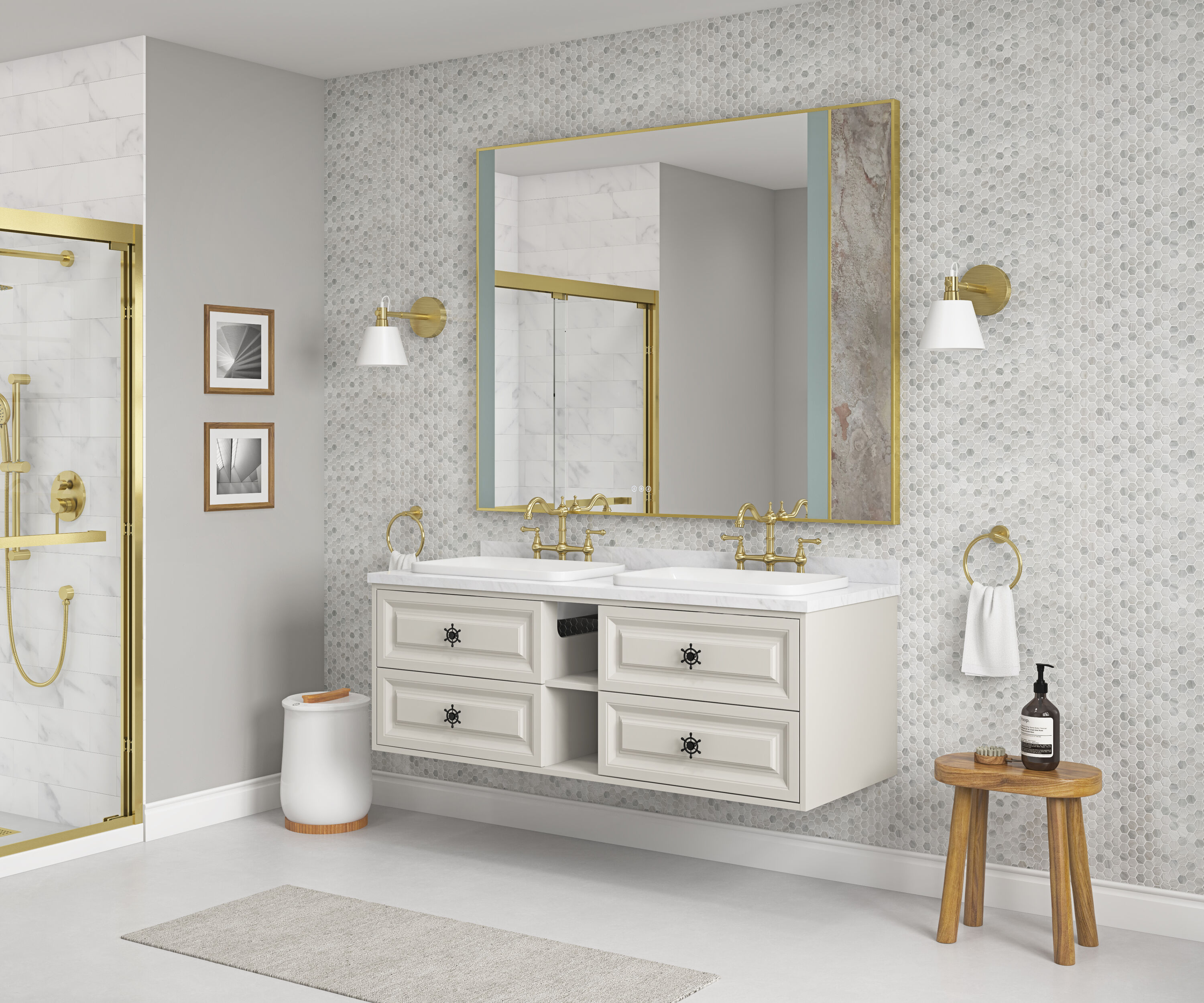 Vacolite KP36048-BG-TK Framed-Bath-Mirrors - View #4